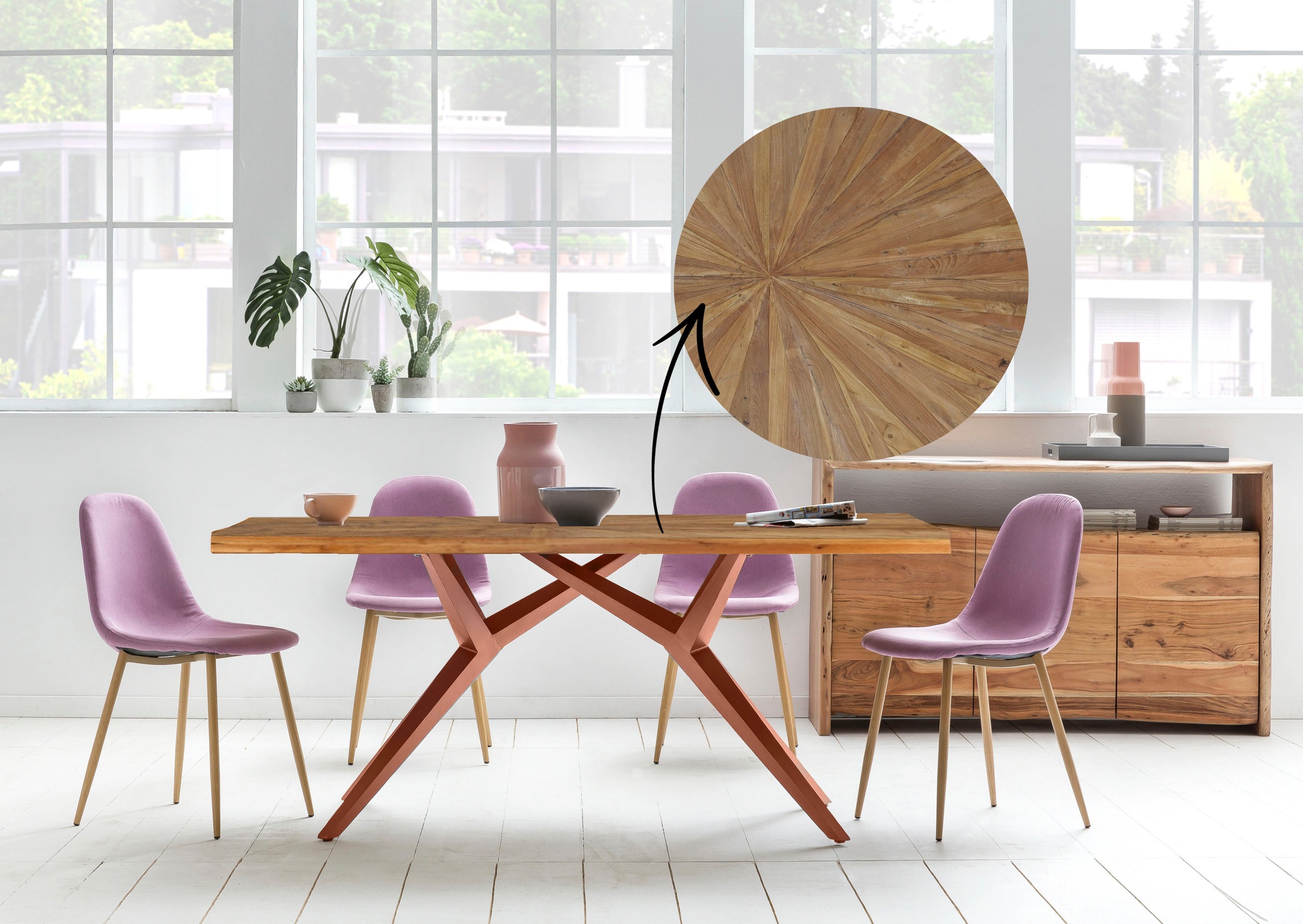 SIT Esstisch, mit Sonnenmuster günstig online kaufen