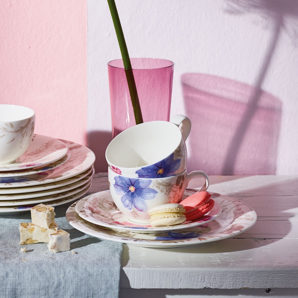 Villeroy & Boch Tasse "Kaffeetassen Mariefleur Gris Basic 150 ml 6er Set bu günstig online kaufen