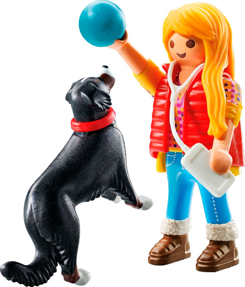 Playmobil® Konstruktions-Spielset »Frau mit Sennenhund (71738), Playmobil My Life«, (5 St.)