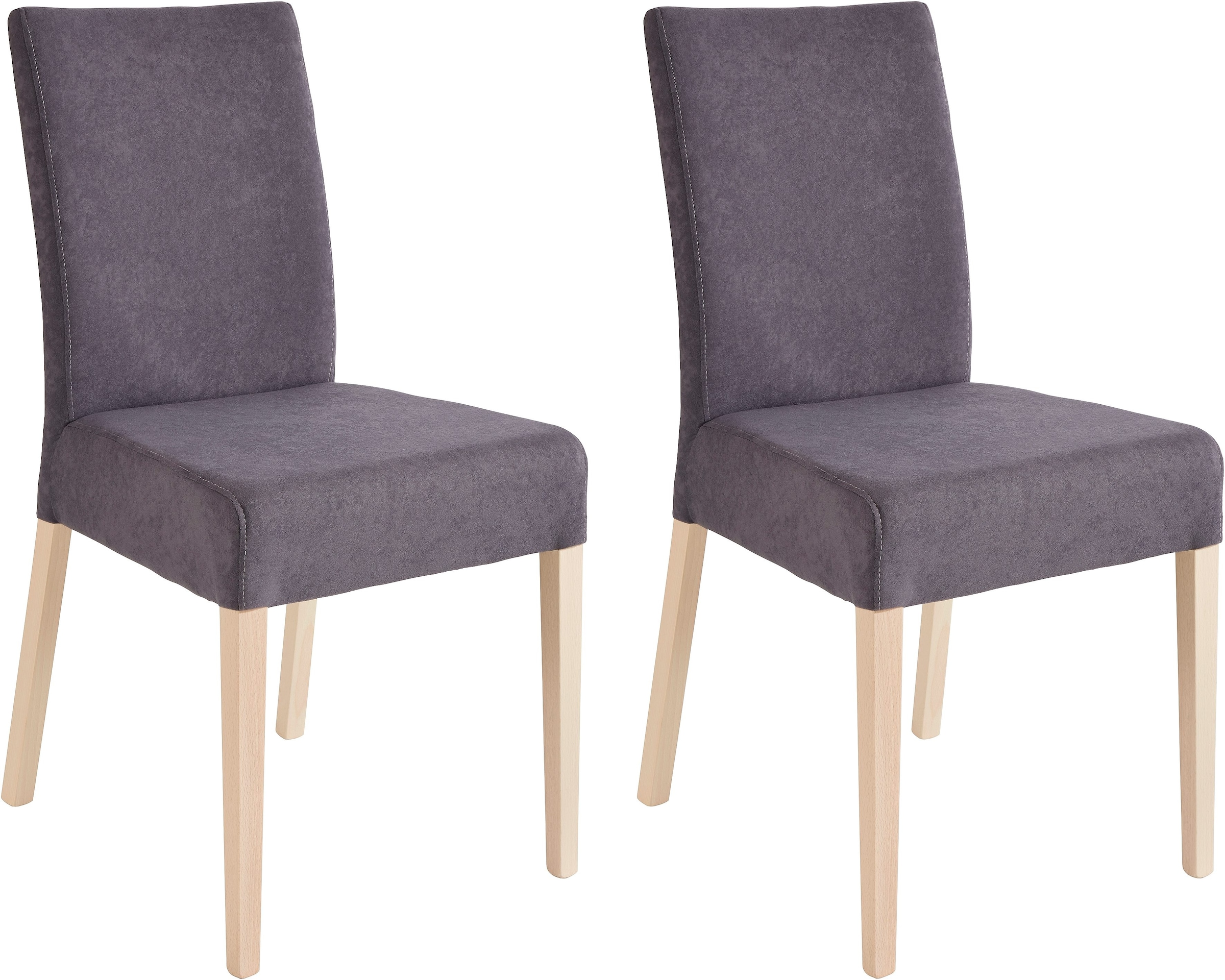 Home affaire 4-Fußstuhl "Umag" (Set) 2 Stk.Sitz und Rücken gepolstert günstig online kaufen