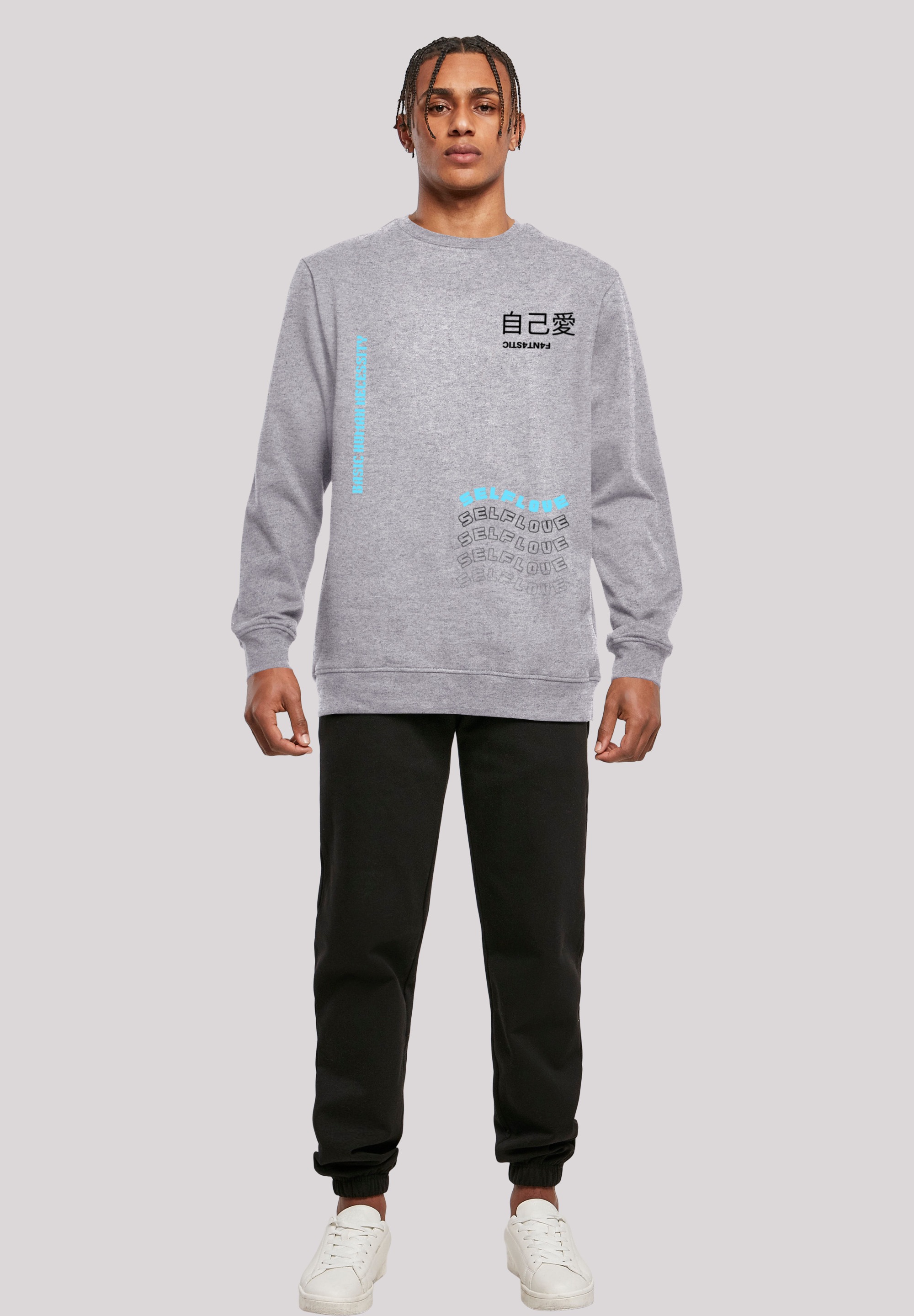 F4NT4STIC Kapuzenpullover »Self Love CREWNECK«, Print