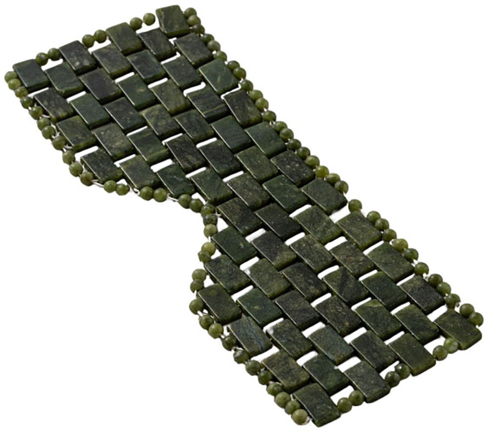 Firetti Augenbinde »Steinbrille Augenmaske Edelstein Beauty Entspannung, SUM/9433«, (1 tlg.), mit echter grüner Jade auch Xiuyan Jade genannt