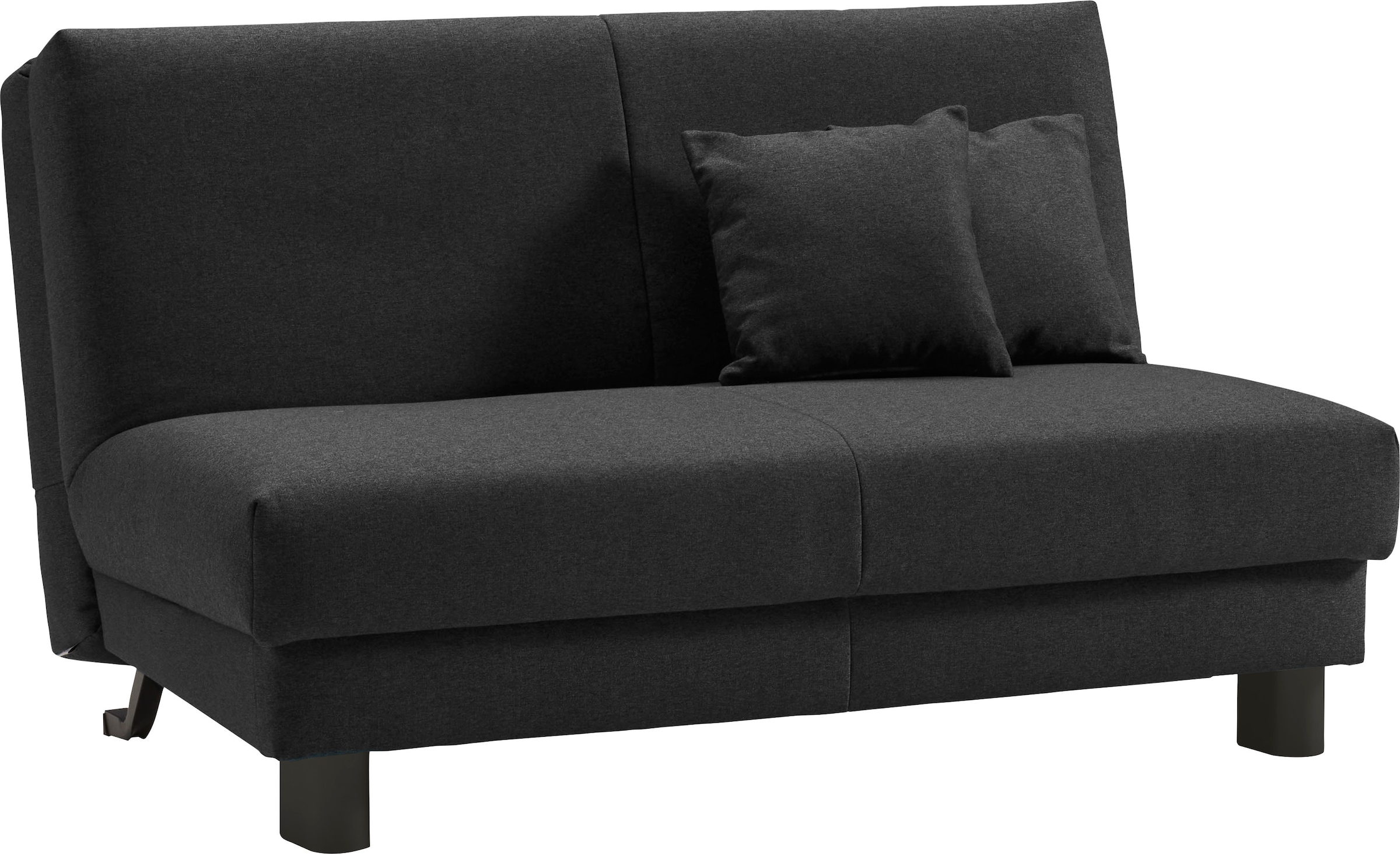 ell + ell Schlafsofa »Enny«, Liegefläche Breite 120 oder 140 cm, Liegehöhe 45 cm, Füße schwarz