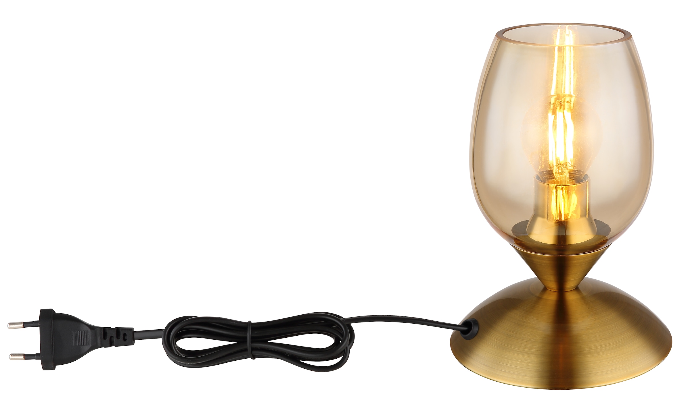 GLOBO LIGHTING Tischleuchte »KUWAITA« E14 1 Stk. Tischlampe Nachttischlampe Deko-Tischleuchte Schlafzimmer