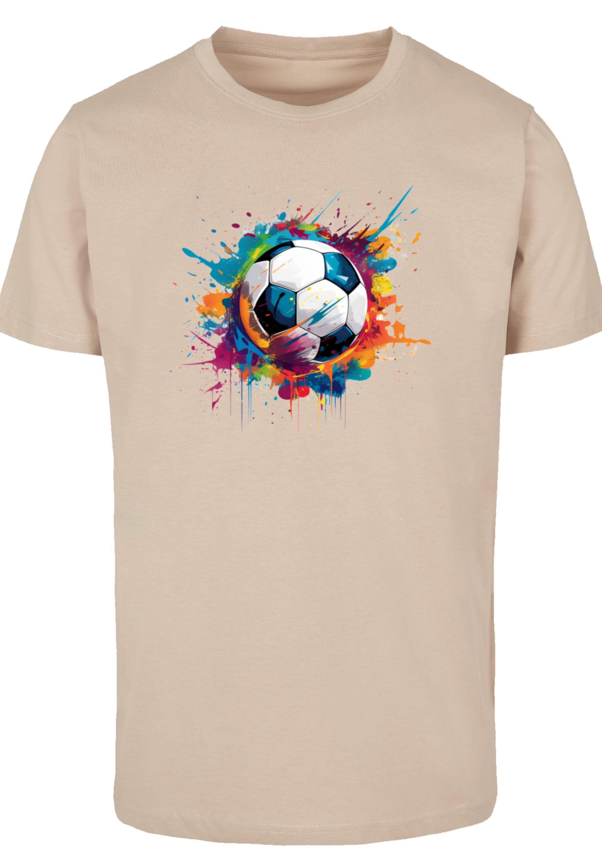 F4NT4STIC T-Shirt »Bunte Fußball Grafik«, Premium Qualität