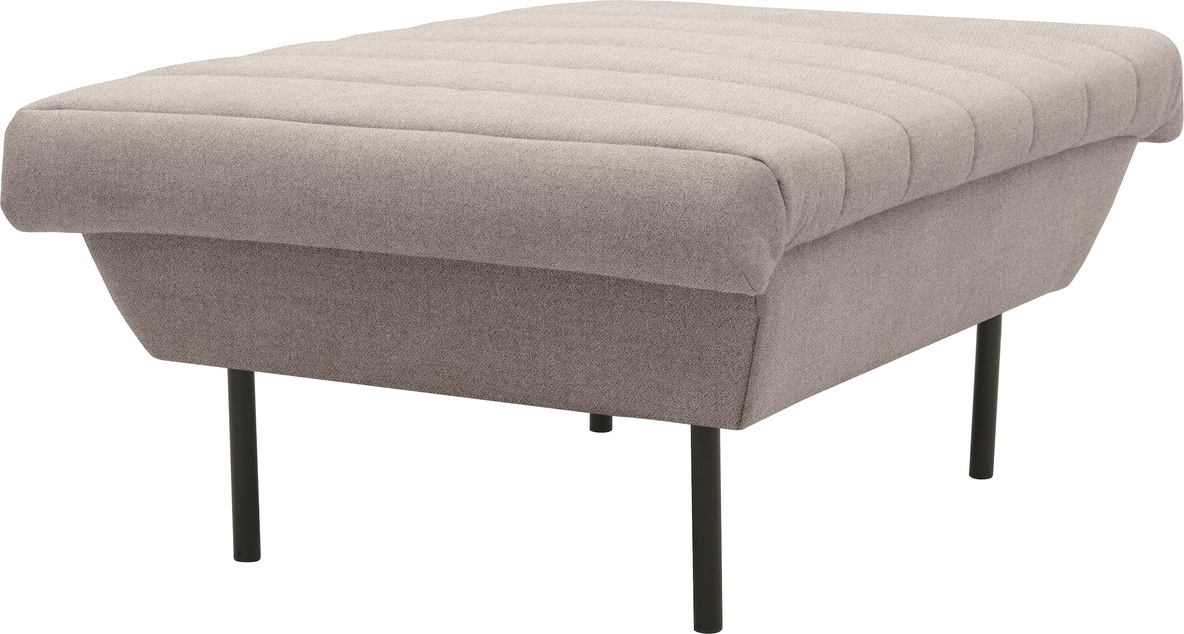 Hocker "LOOKS IX", beige (beige, braun), B:70cm H:45cm T:70cm, 70% Polyester (recycelt), 30% Polyester, LOOKS BY WOLFGANG JOOP, Hocker, Hocker, Quersteppung, passend zur Serie LOOKS IX