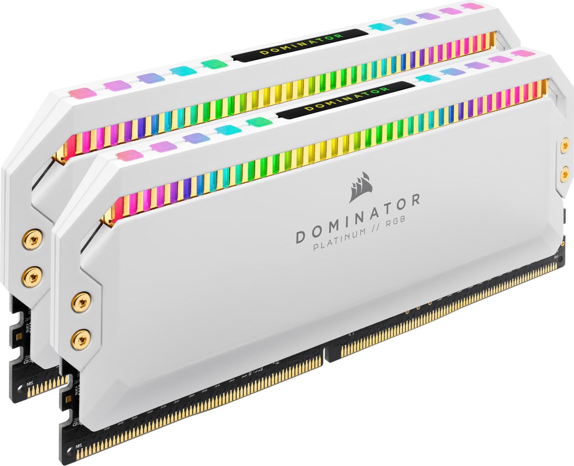 Corsair Arbeitsspeicher »Dominator Platinum RGB DDR4 3600MHz 16GB UDIMM White (2x8GB)«