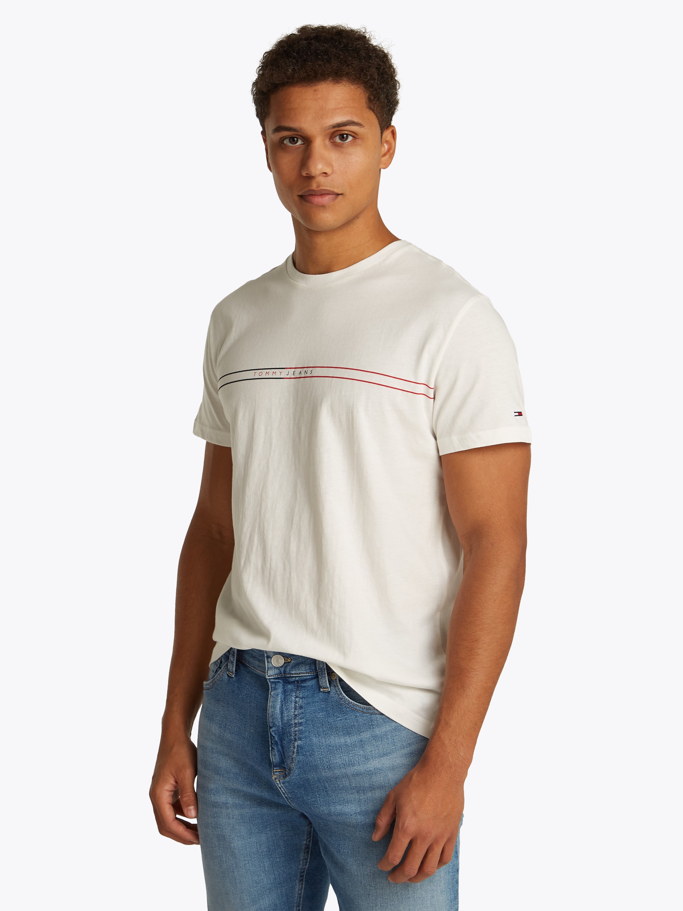Tommy Jeans T-Shirt »TJM SLM ENTRY GRPHC T EXT 2 PCK«, (Packung, 2 tlg., 2er)