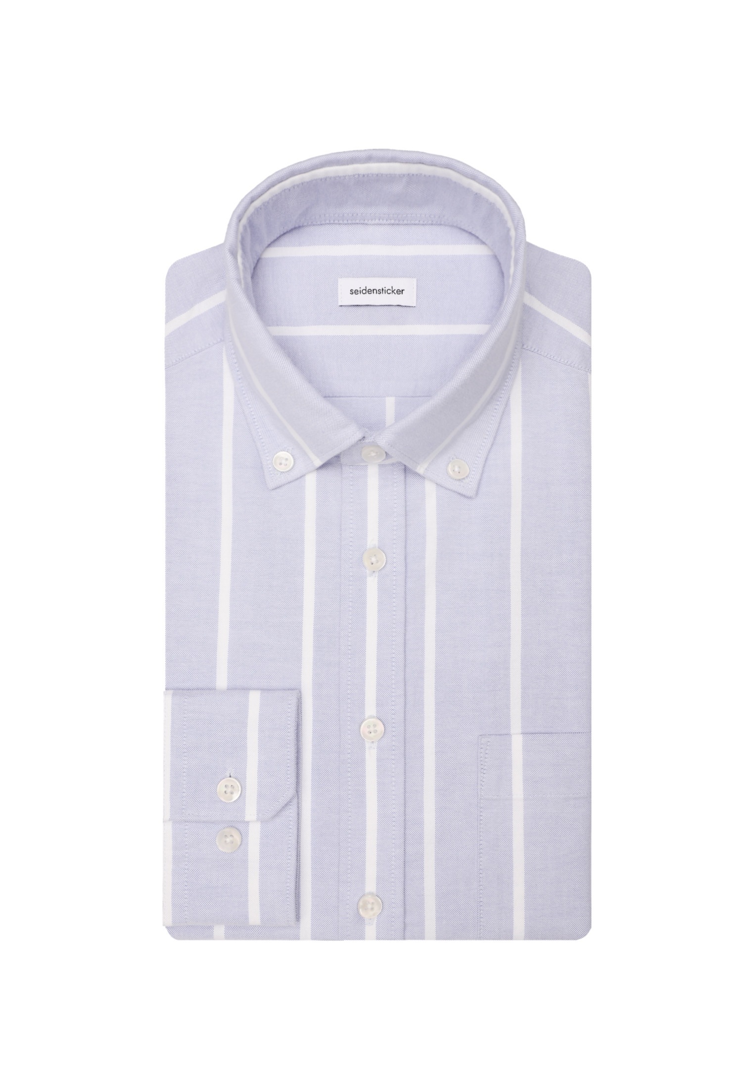 seidensticker Businesshemd »Schwarze Rose«, Regular Langarm Button-Down-Kragen Streifen