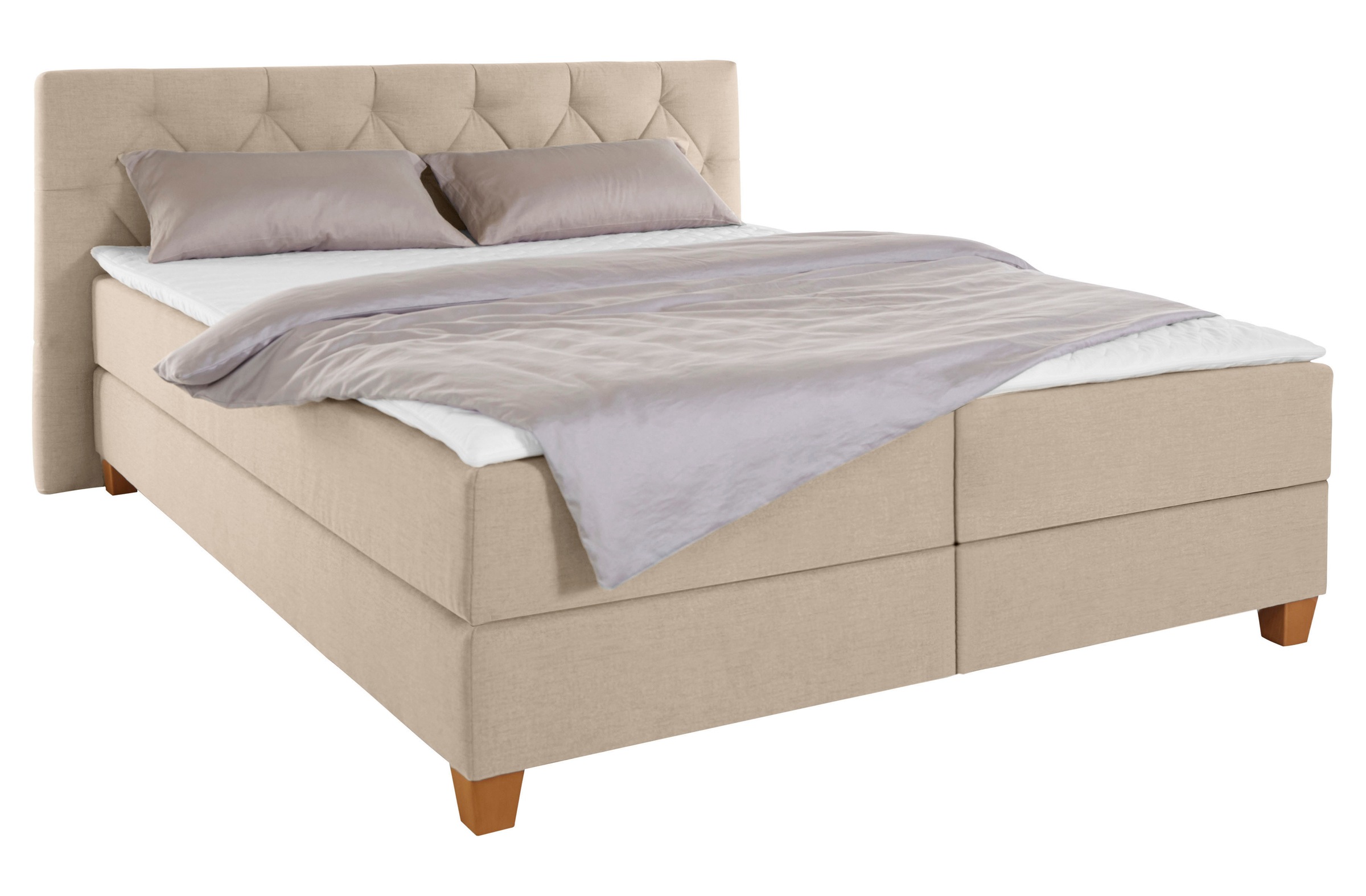 Home affaire Boxspringbett "Harmones" in 3 Breiten, Härtegrad auch im Mix m günstig online kaufen