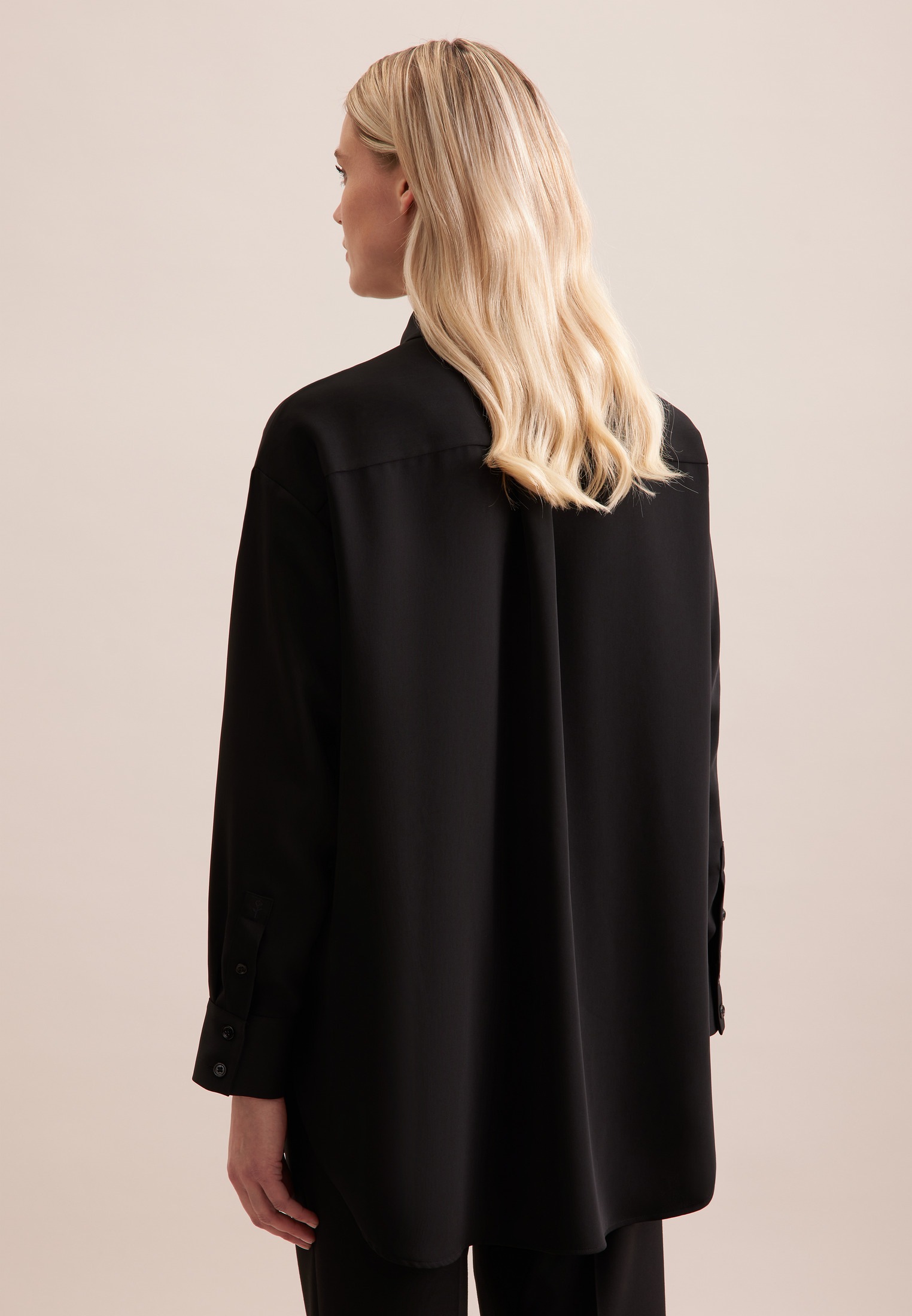 seidensticker Longbluse »Schwarze Rose«, Langarm Kragen Uni
