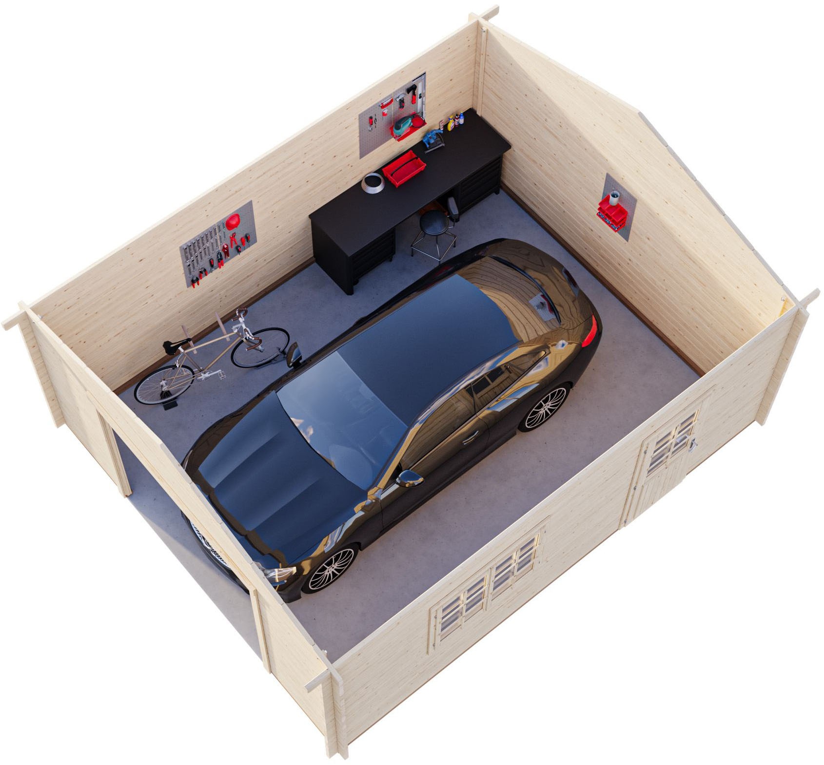 Palmako Garage »Roger, ohne Tor« BxTxH: 514x598x287 cm
