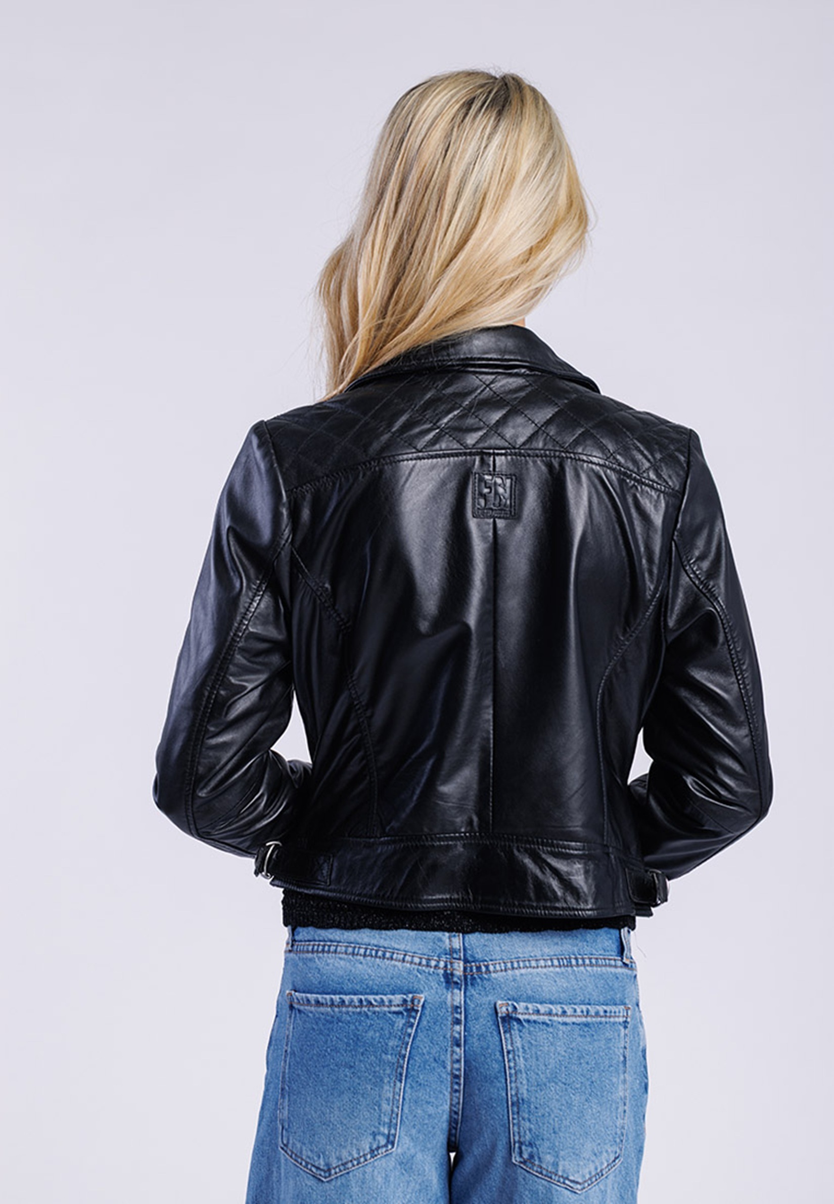 Freaky Nation Savannah-FN SNZ Leather Jacket Women Black XL 3