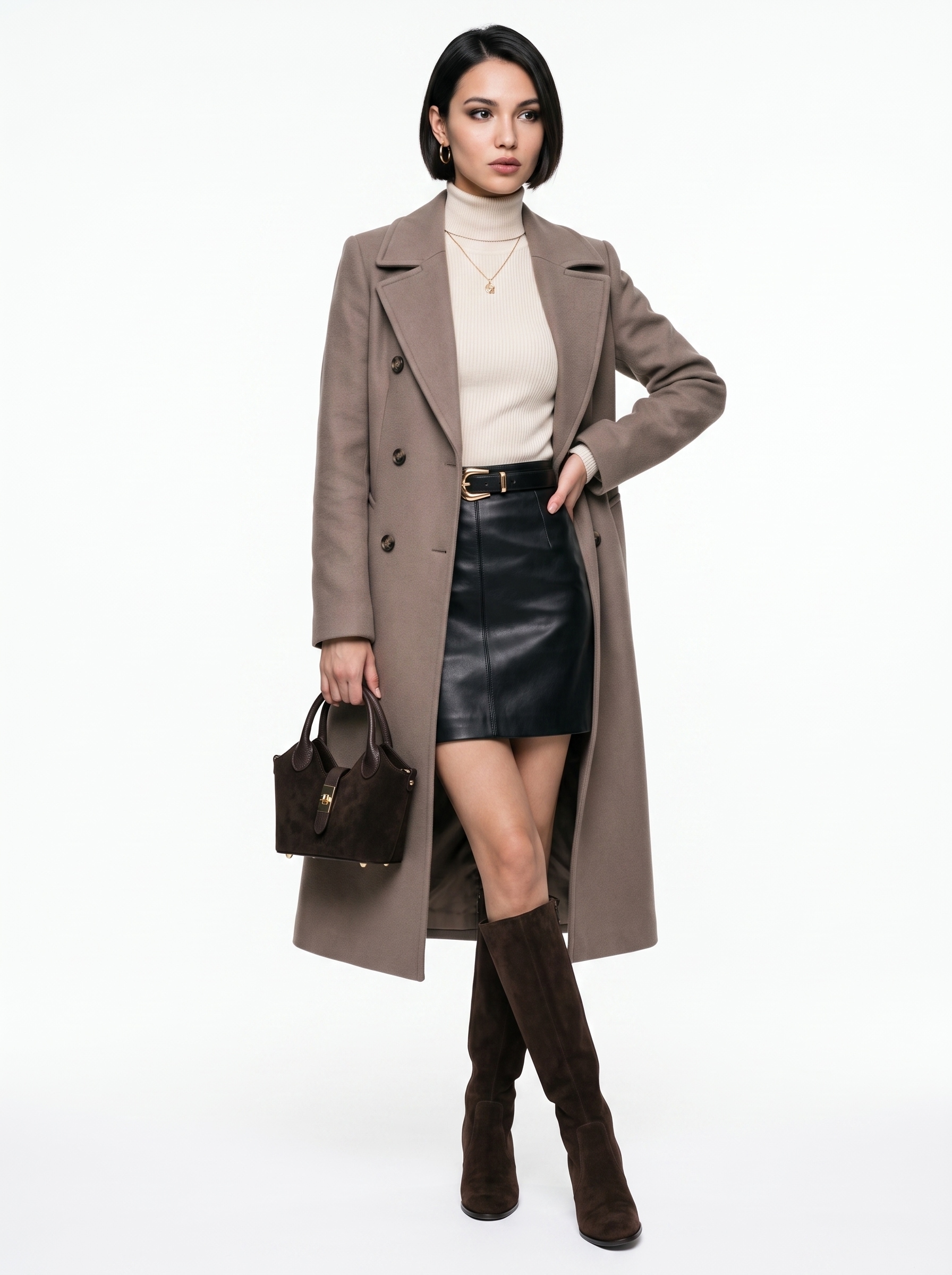 forty° Henkeltasche »BELTRAVA - S« echt Leder, Made in Italy