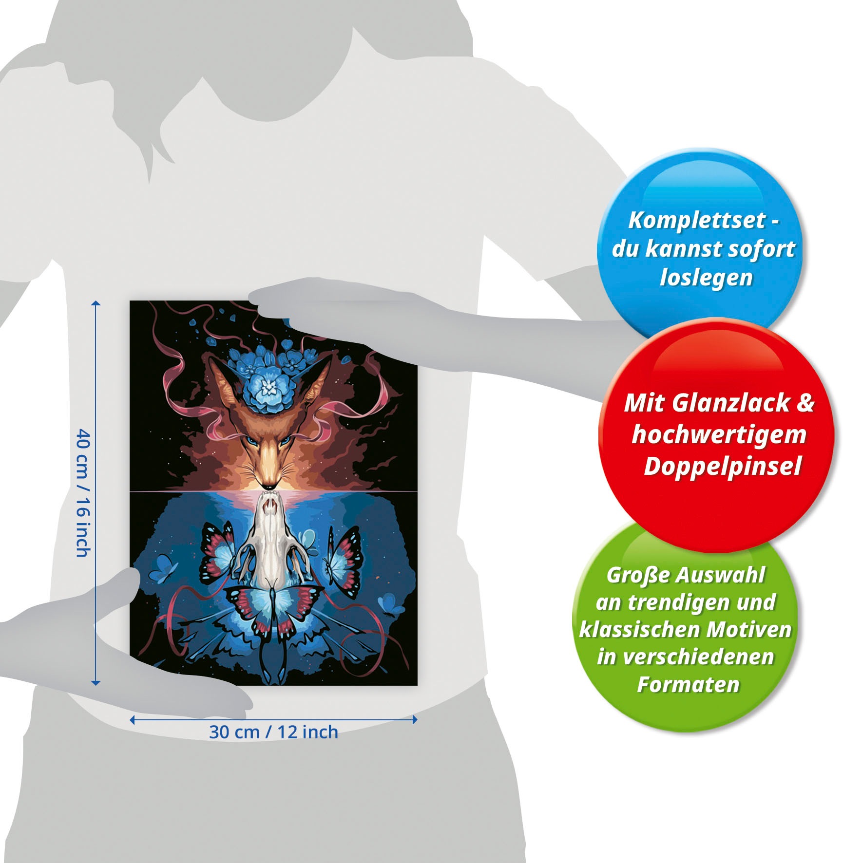 Ravensburger Malen nach Zahlen »CreArt, Beautiful Death«, Made in Europe
