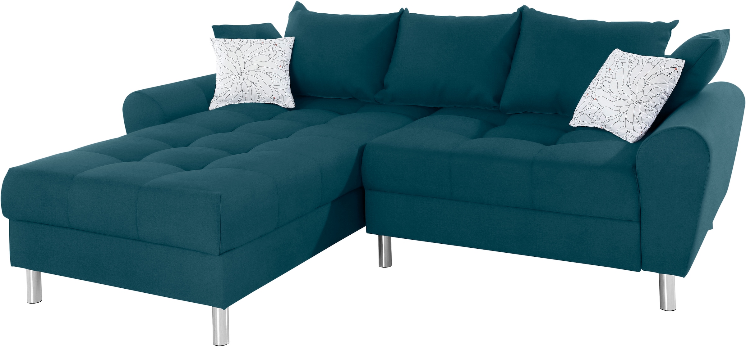 COLLECTION AB Ecksofa »Rada L-Form«, inklusive Hocker, Bettfunktion und Federkern