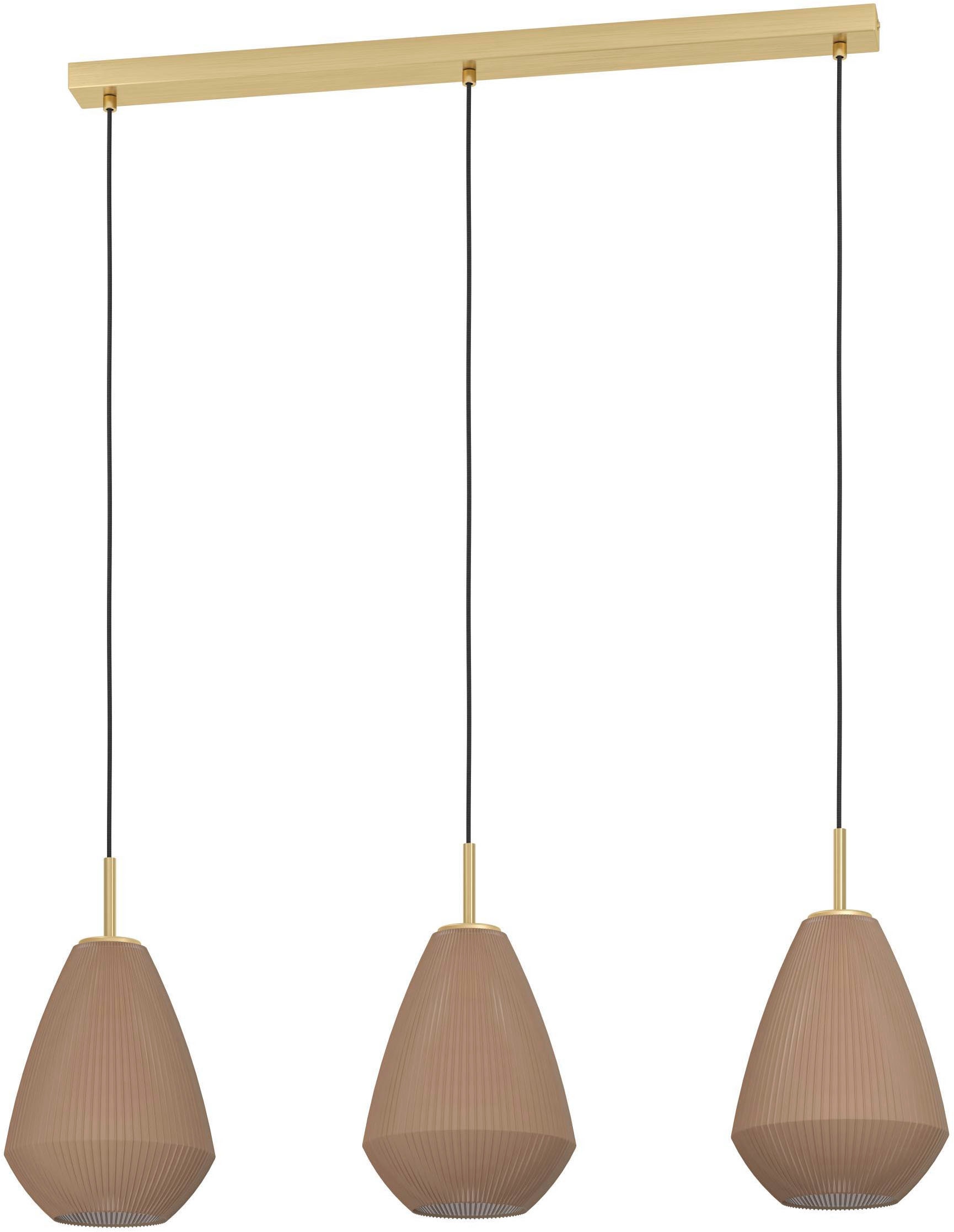 EGLO Hängeleuchte »Caprarola Pendellampe, messing, Hängeleuchte, Esszimmerlampe, Lampe« E27 1 Stk. Esszimmerlampe, Hängeleuchte mit E27 Fassung, 90 cm