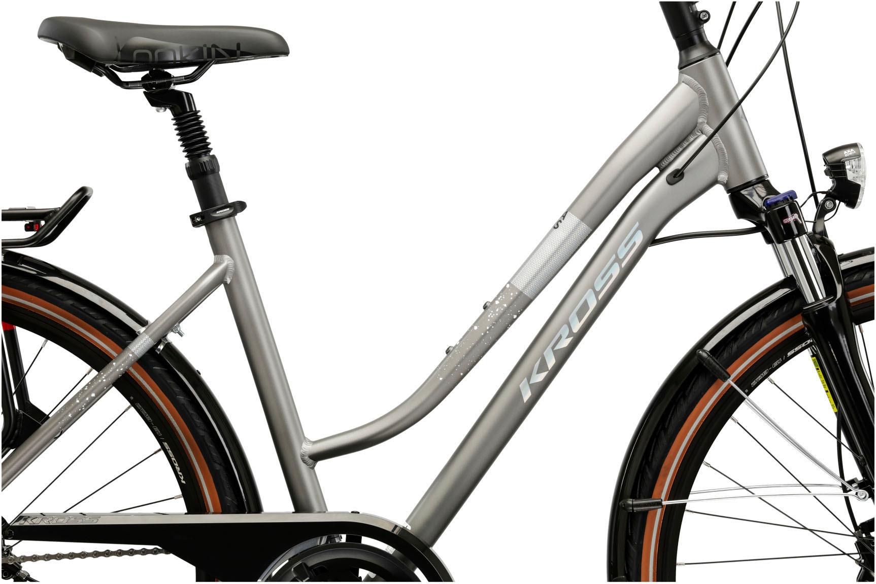 Kross Trekkingrad »KROSS Trekkingrad 28" Trans 5.0 ULT.RA silver 18 Gänge« 18 Gang Shimano CUES U3020 Schaltwerk Kettenschaltung