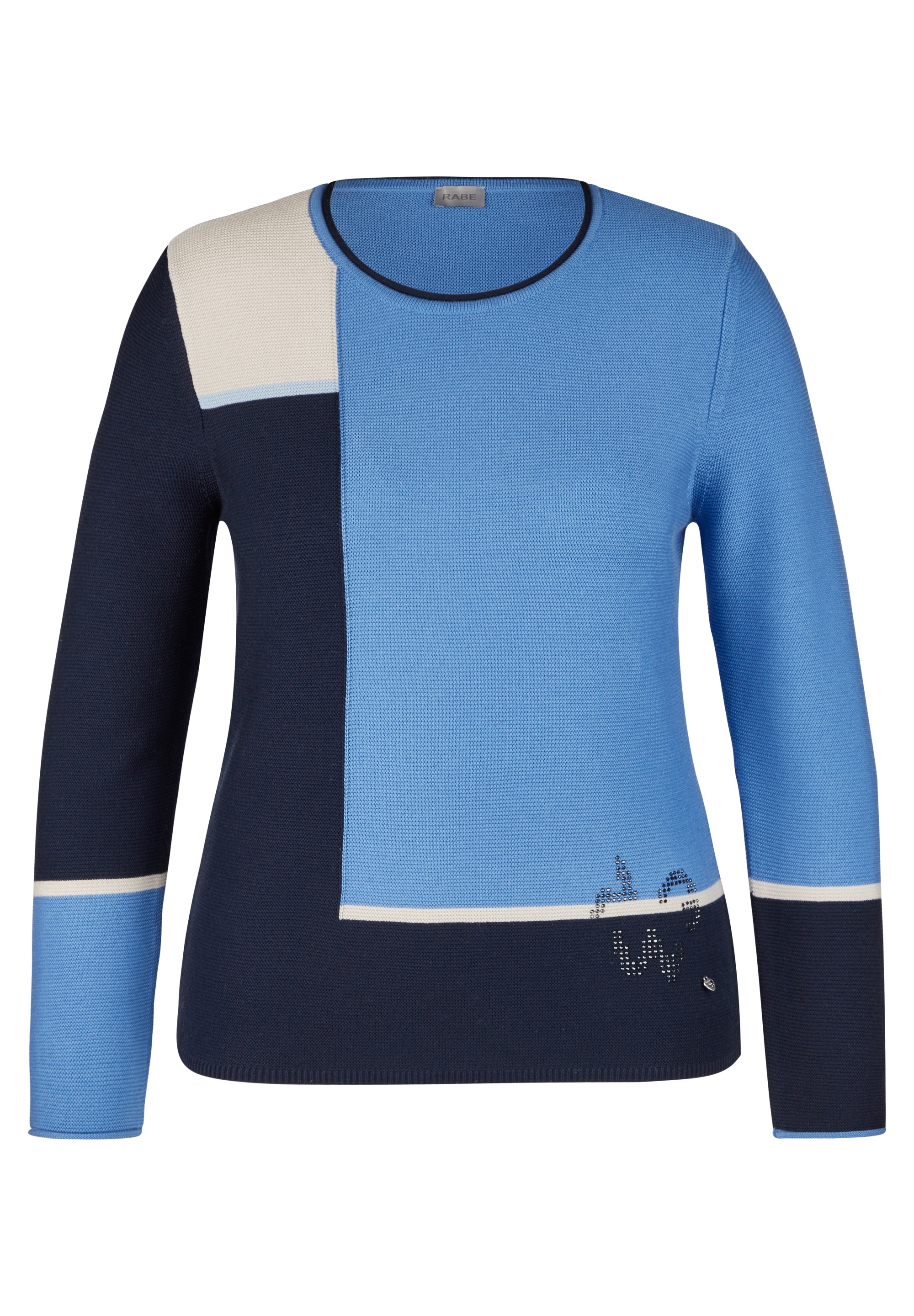 Rabe Strickpullover, im Colorblocking-Design