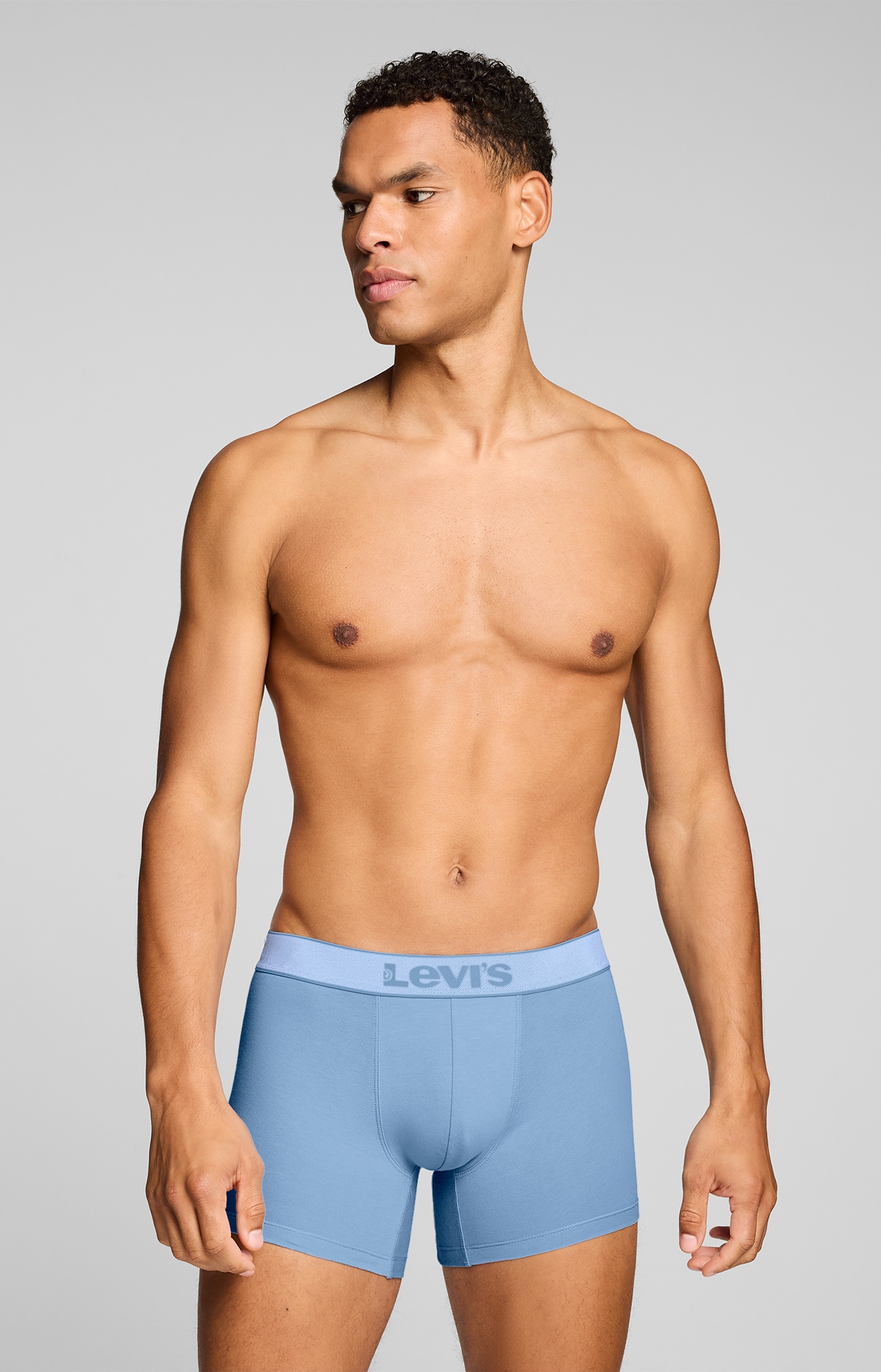 Levi's® Boxershorts »LEVIS MEN TWILL WB BOXER BRIEF 2P« ohne Eingriff, Stretchbund
