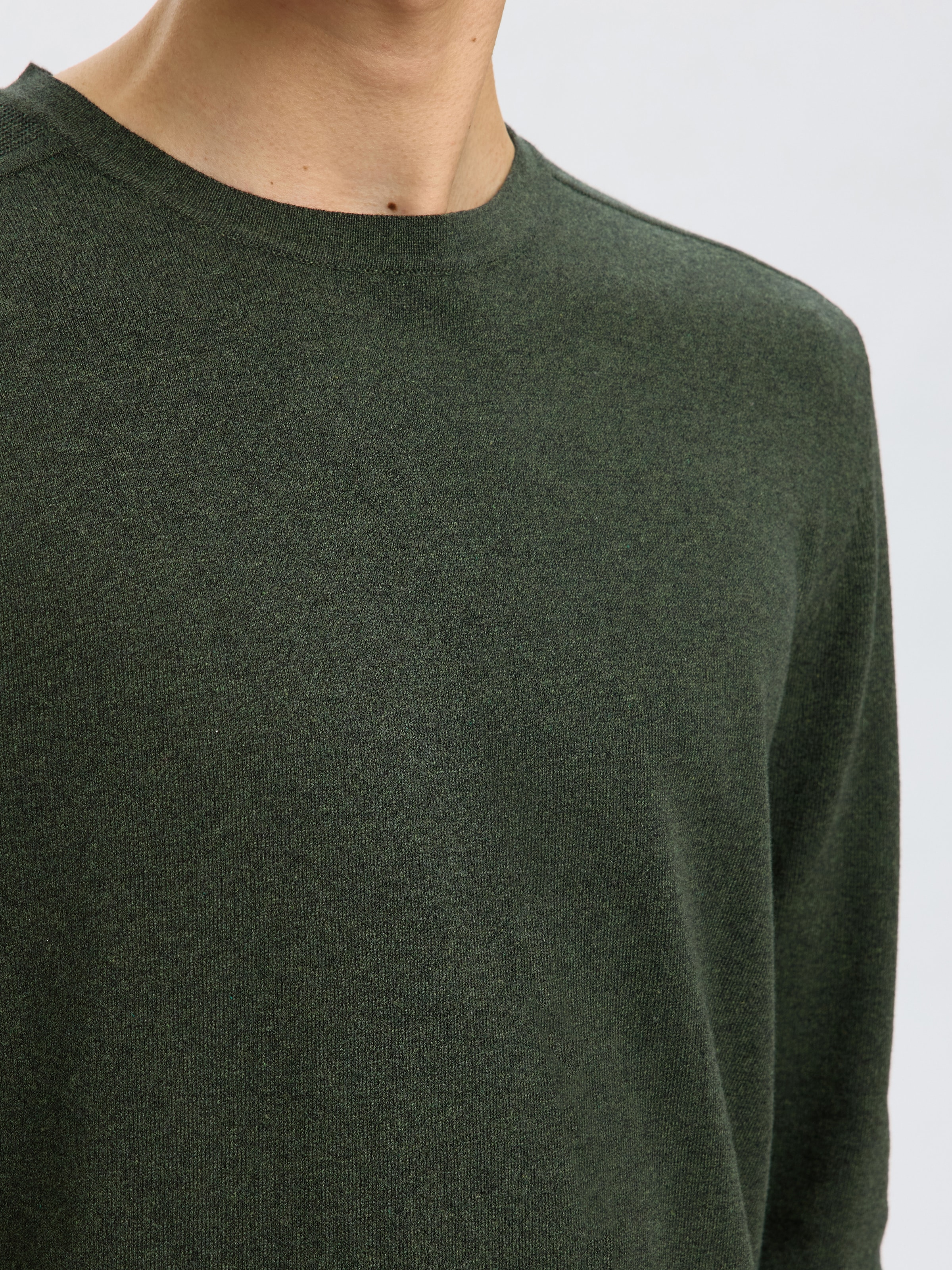 SELECTED HOMME Strickpullover »SLHBERG CREW NECK NOOS«