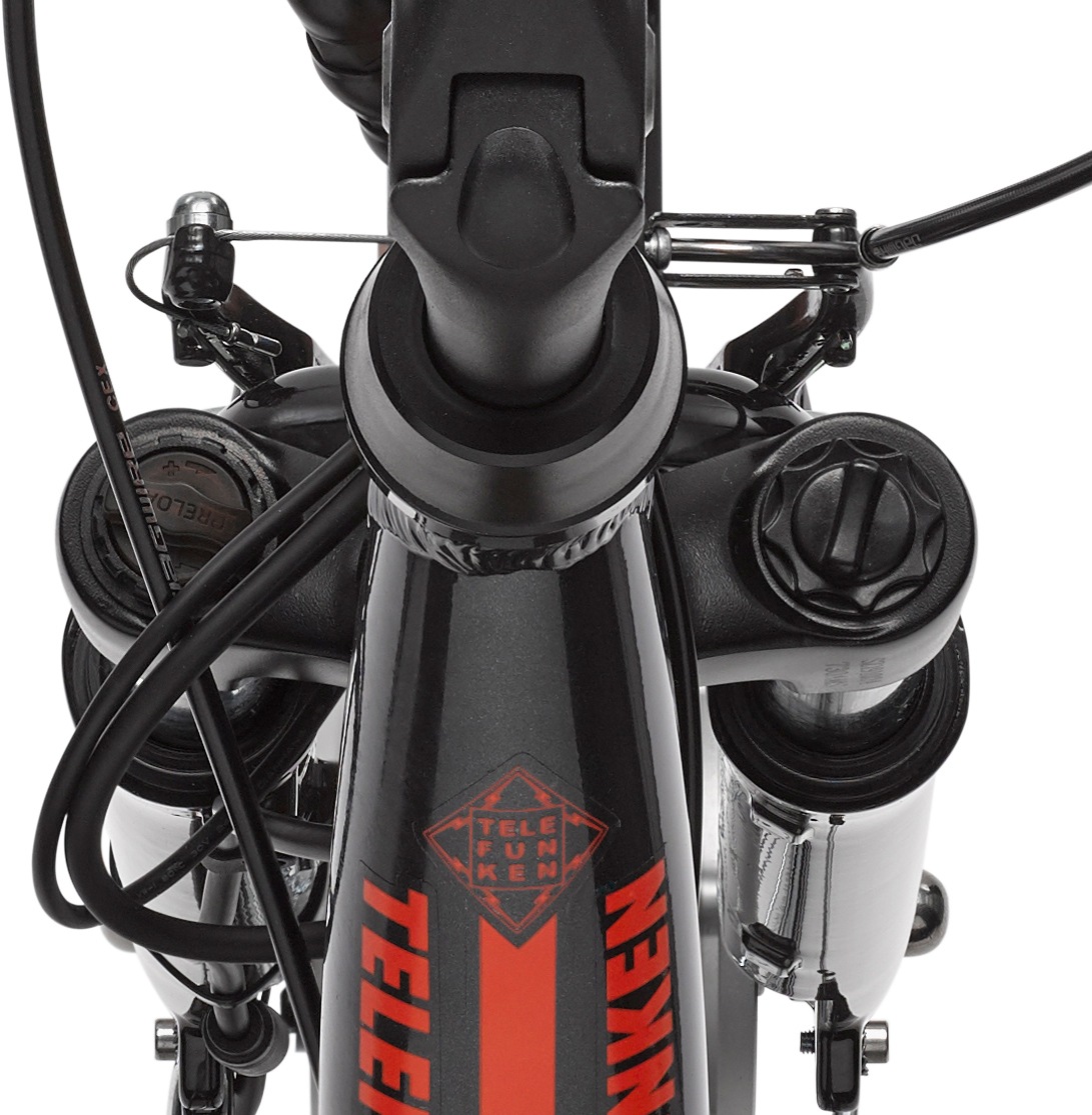 Telefunken E-Bike "RC657 Multitalent", 7 Gang, Shimano, Nexus, Frontmotor 250 W, Pedelec, Elektrofahrrad für Damen, City