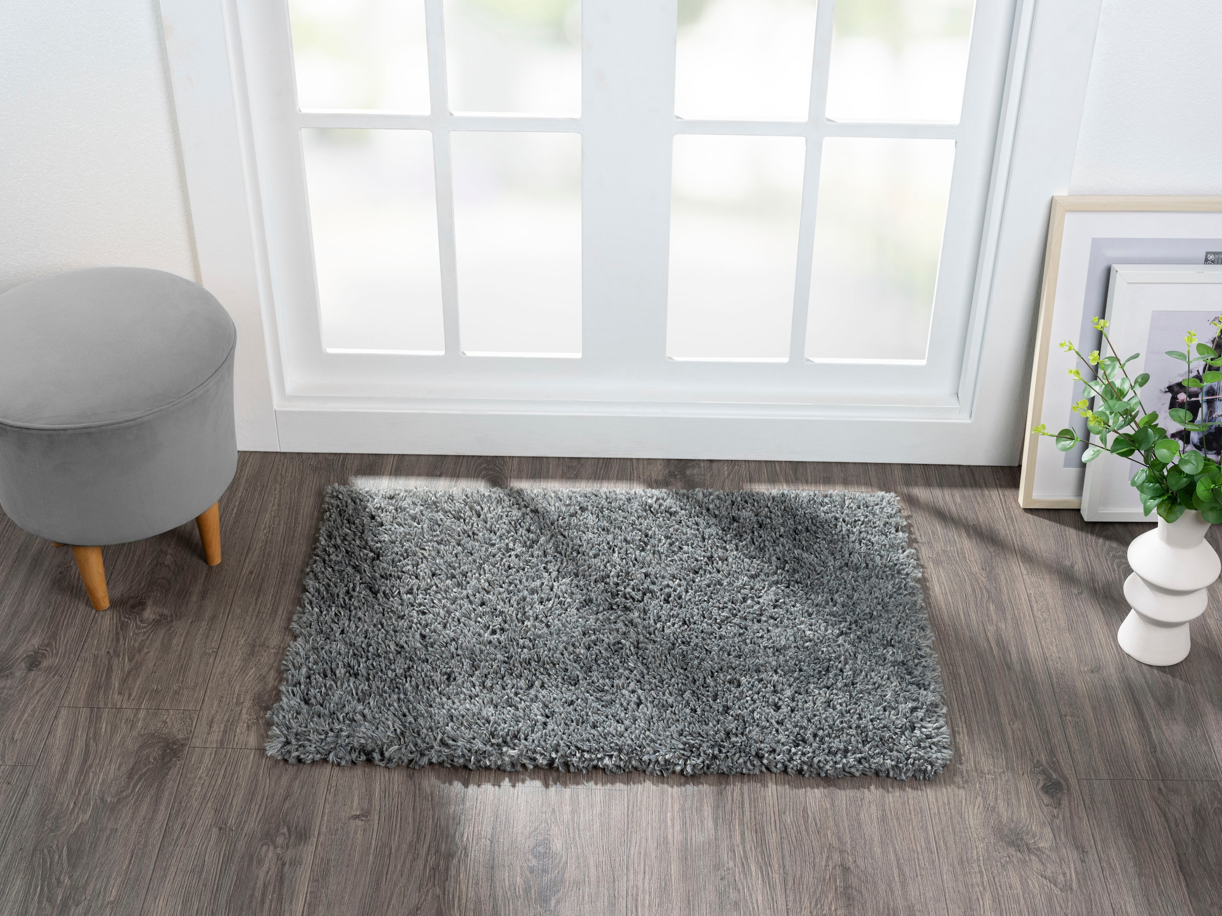 Myflair Möbel & Accessoires Hochflor-Teppich »My Shaggy«, rechteckig, 37 mm Höhe, Shaggy, Uni-Farben, leicht glänzend, Microfaser, extra flauschig