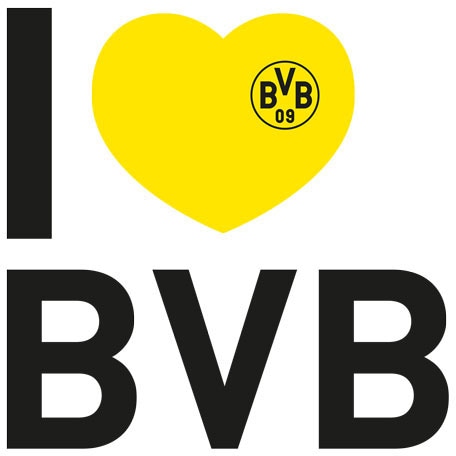 Wall-Art Wandtattoo BVB«, I love St.) bestellen | (1 BAUR »Fußball