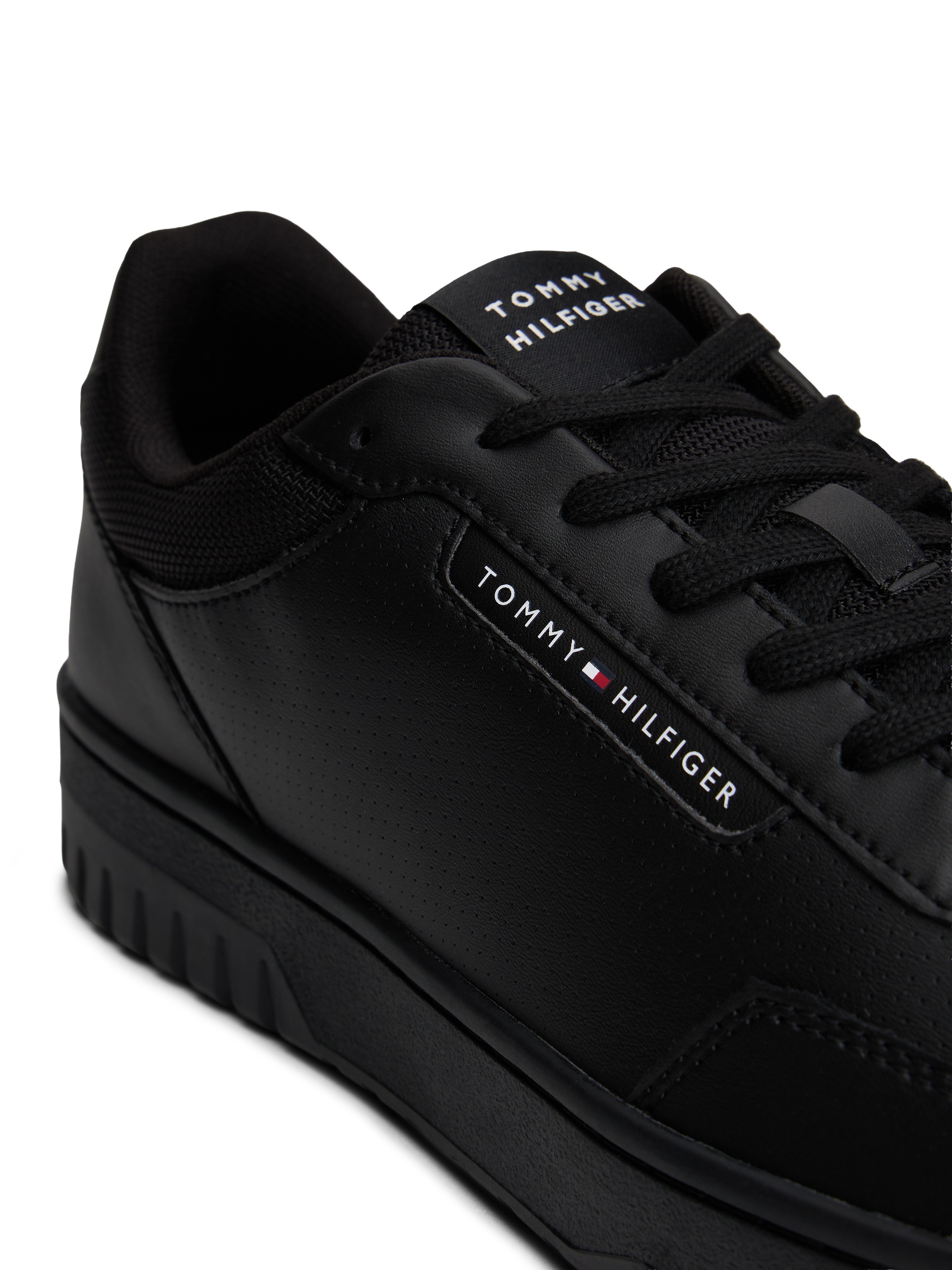 Tommy Hilfiger Sneaker "TH BASKET CORE LTH", Freizeitschuh, Halbschuh, Schn günstig online kaufen