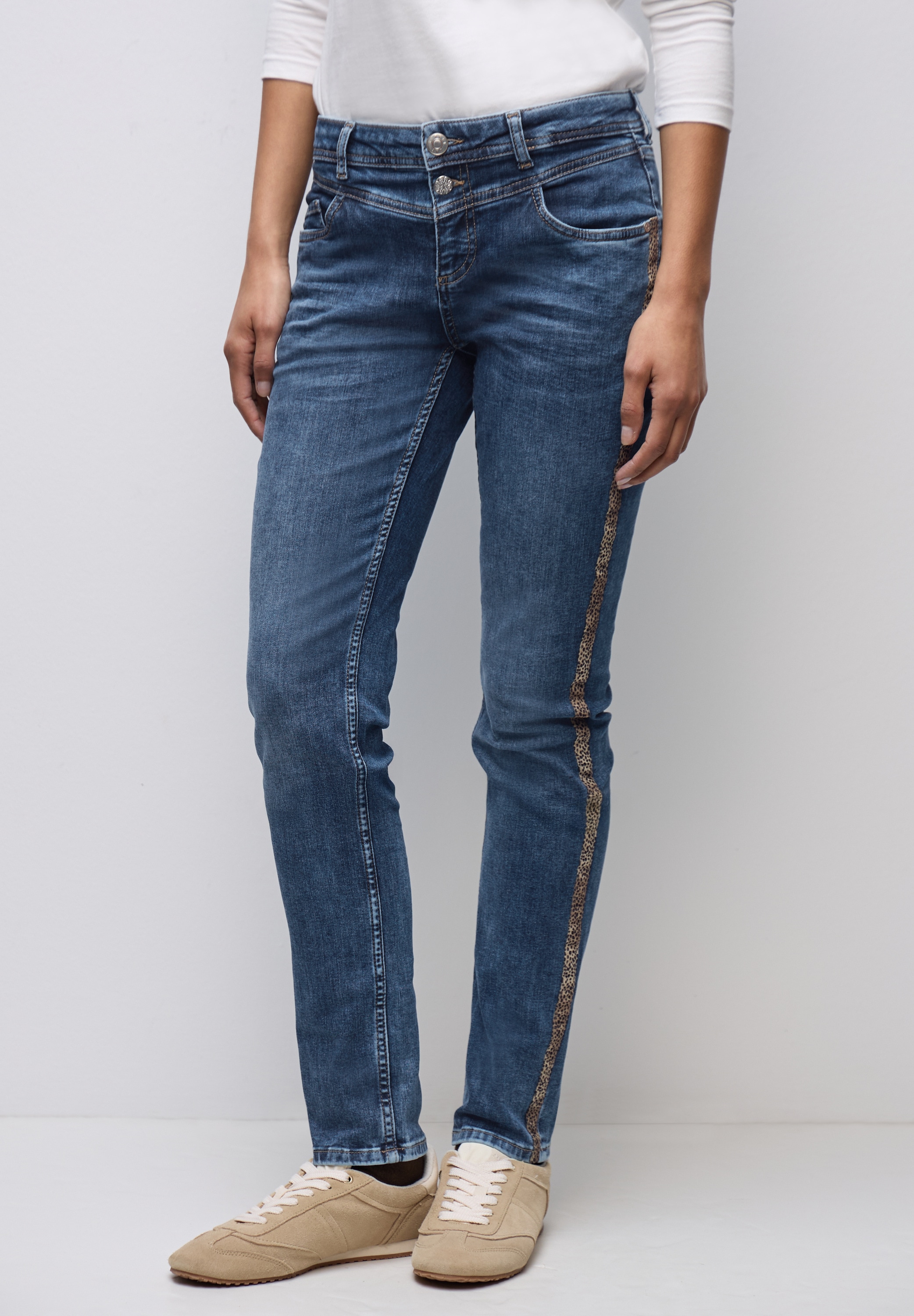 STREET ONE Comfort-fit-Jeans Middle Waist