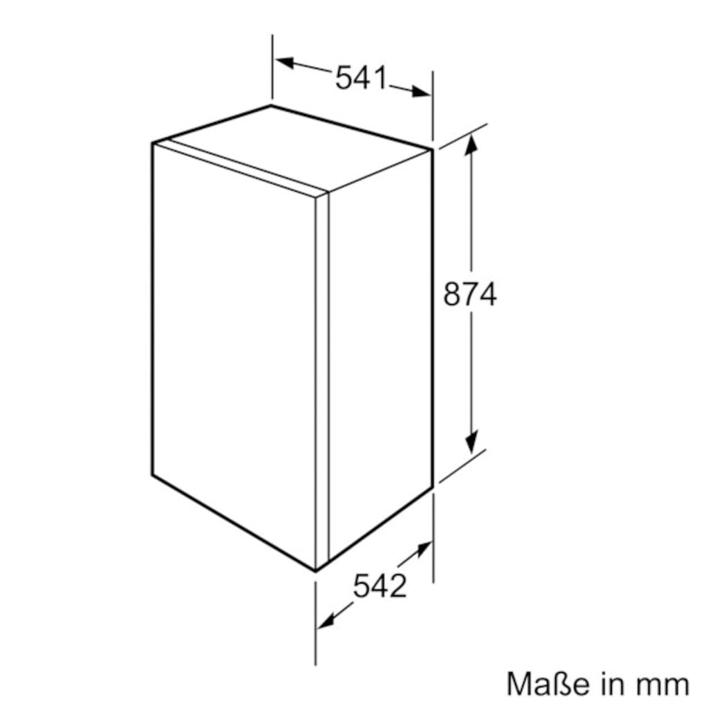 BOSCH Einbaugefrierschrank »GIV21VSE0«, 4, 87,4 cm hoch, 54,1 cm breit