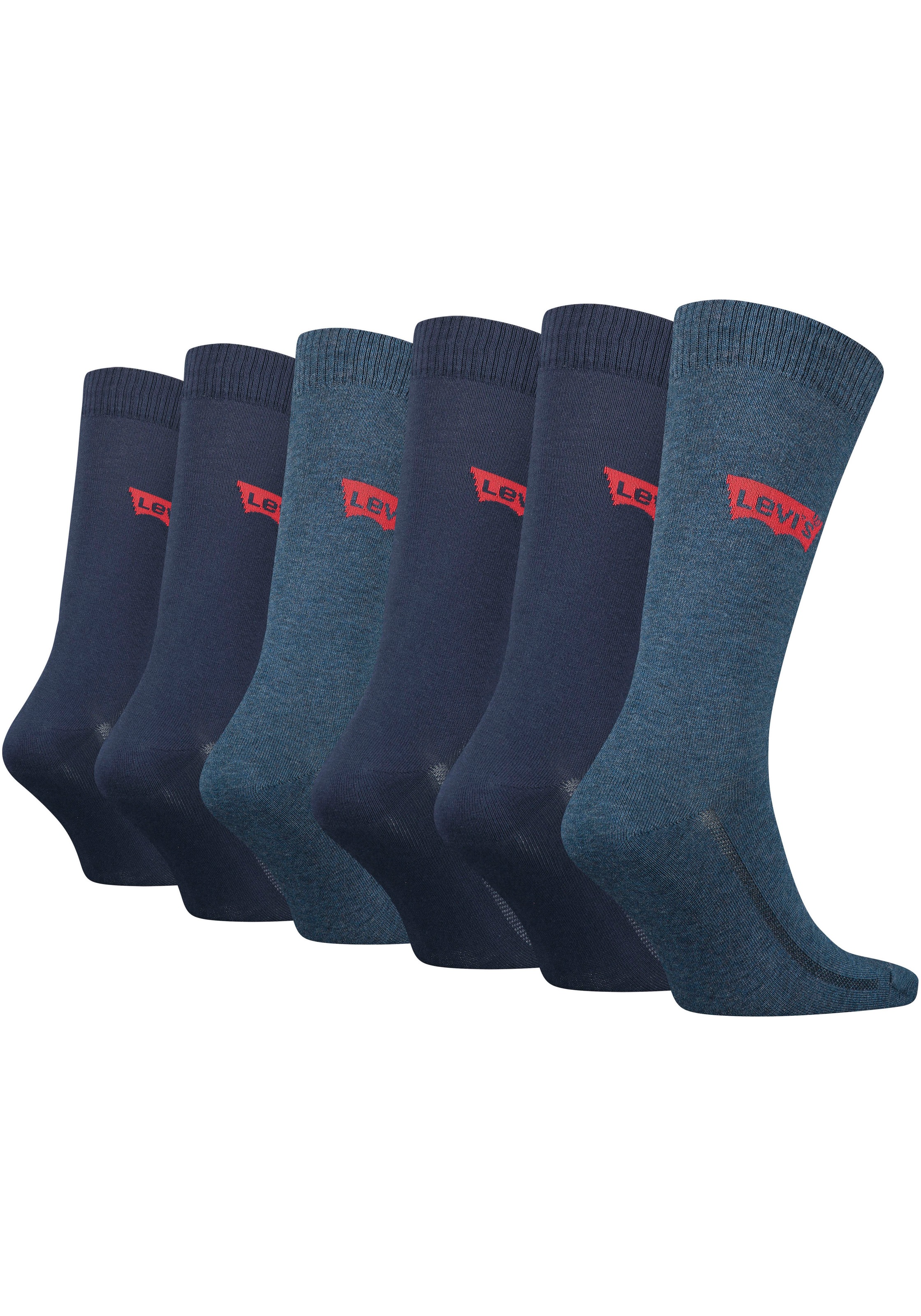 Levis Socken, (Packung, 6 Paar), mit breitem Logobund günstig online kaufen