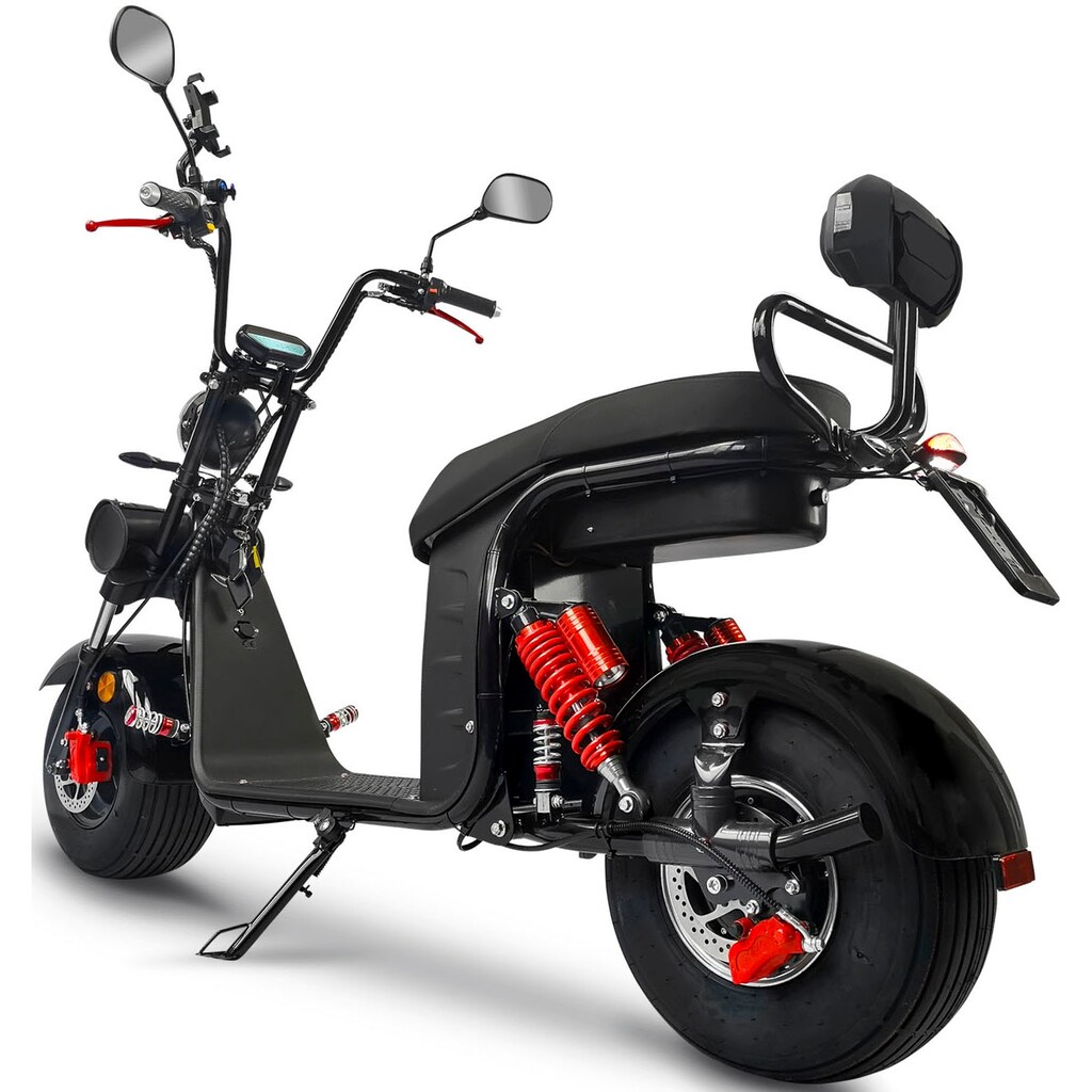 Rolektro E-Motorroller »E-Cruiser 45 Lithium, Schwarz, 60V-20Ah Akku, 1500 Watt«