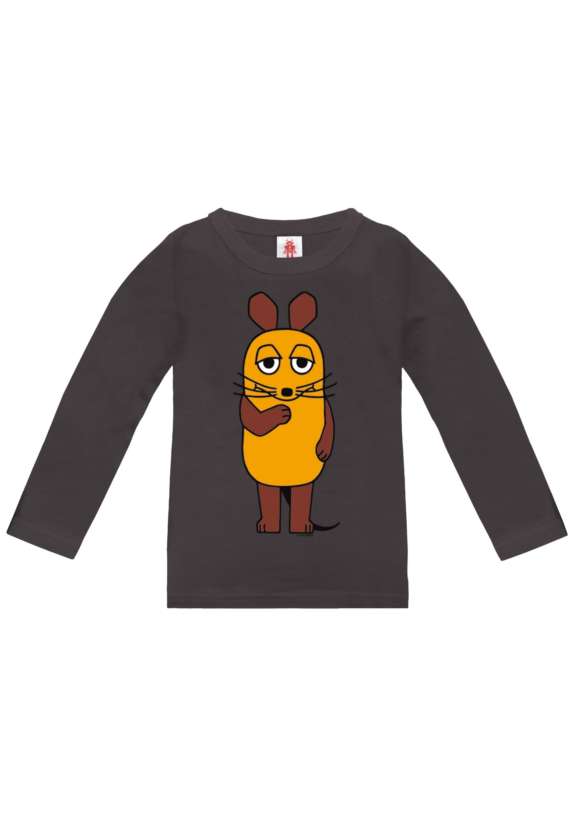 Thumbnail - LOGOSHIRT Langarmshirt "Die Sendung mit der Maus - Die Maus" mit coolem Print