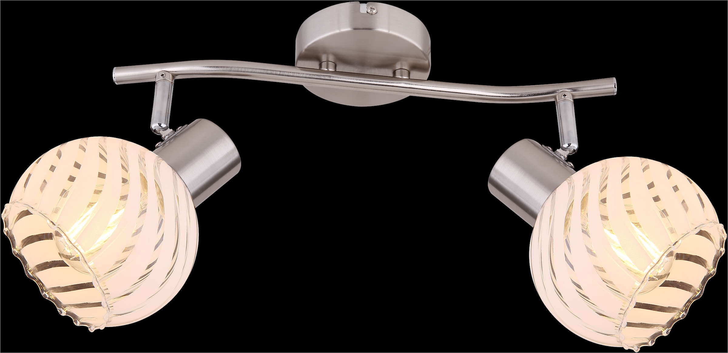 GLOBO LIGHTING Deckenstrahler »WILLY«, Leuchtmittel E27 | ohne Leuchtmittel, Deckenstrahler/Glas klar/Flur/Wohnzimmer
