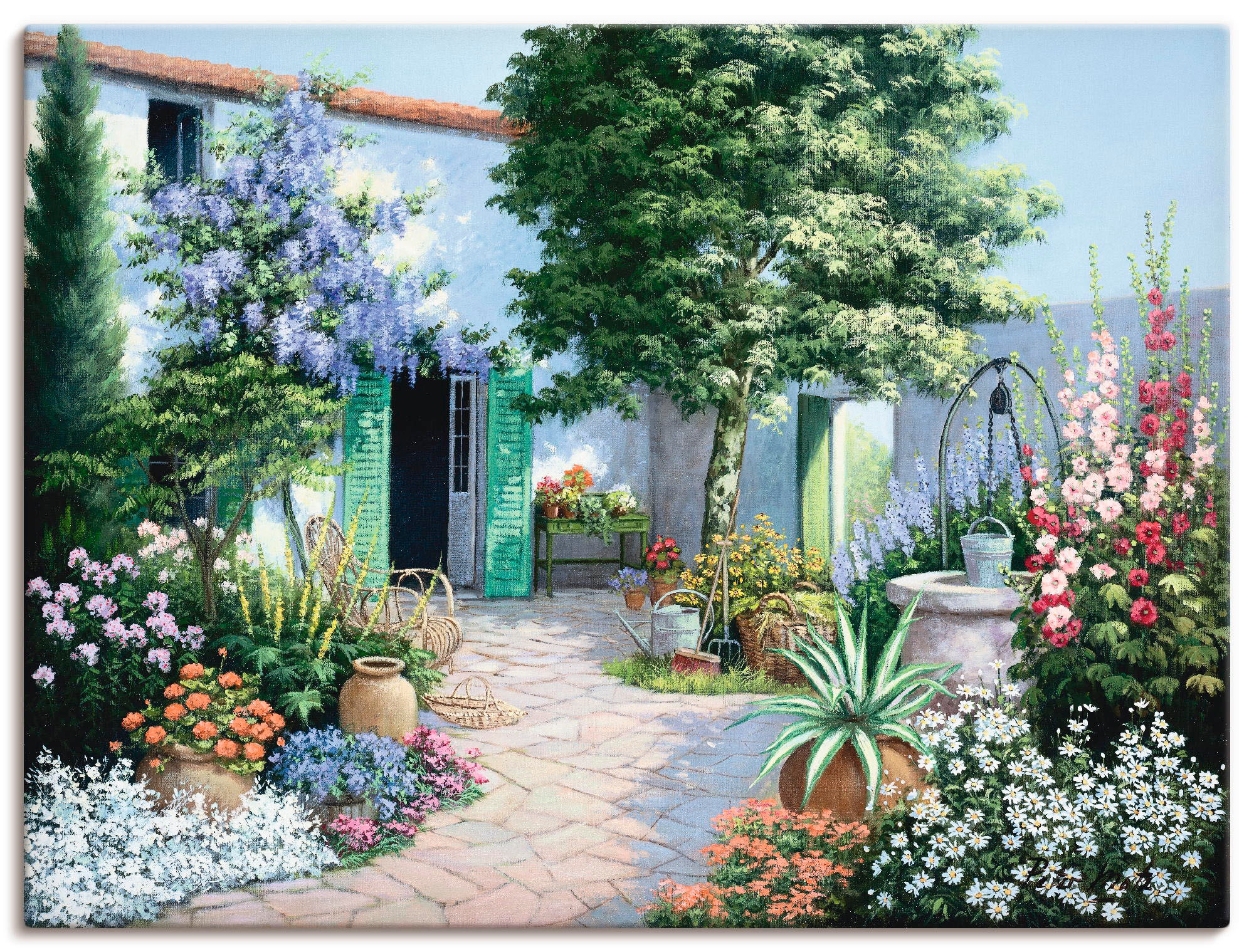 Artland Wandbild »Ein kleines Paradies«, Garten, (1 St.), als Leinwandbild, Poster in verschied. Größen
