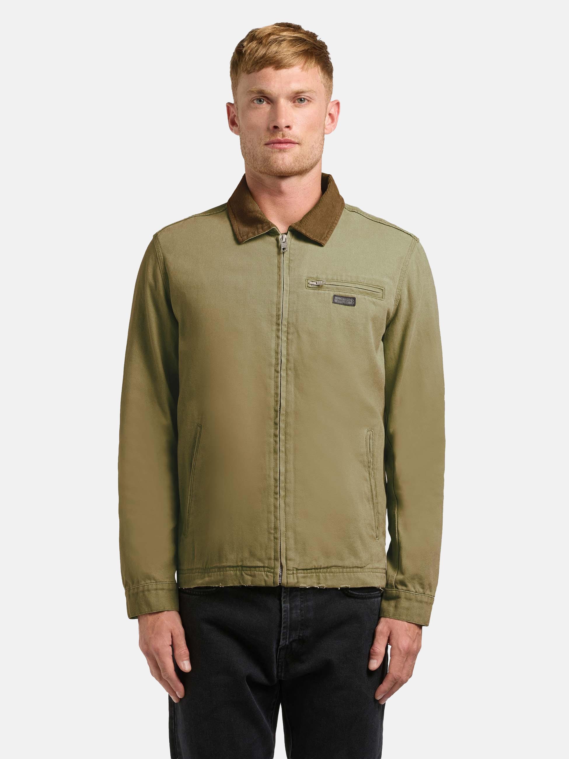 khujo Hemdjacke "Deddy" ohne Kapuze Modische Herren Jacke mit Kordkragen