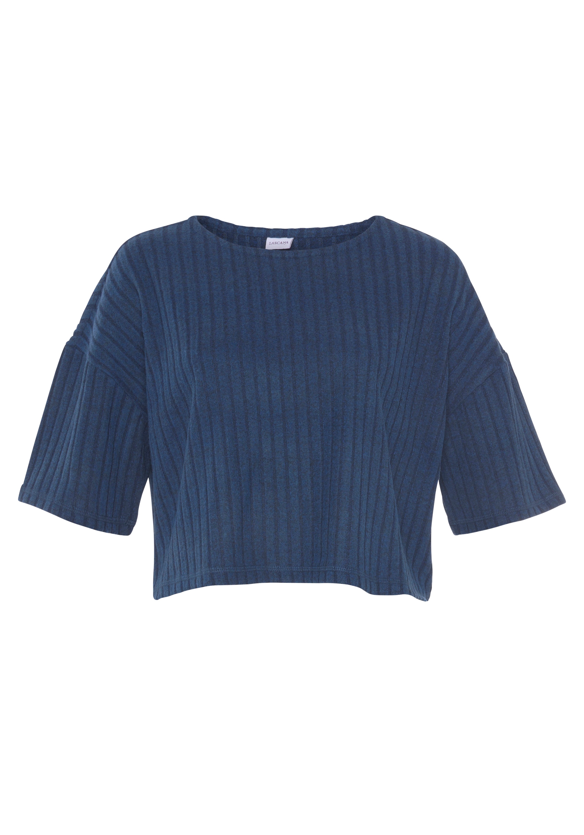 LASCANA 3/4-Arm-Shirt, Lounge-/Strickshirt aus weichem Strick, Loungewear