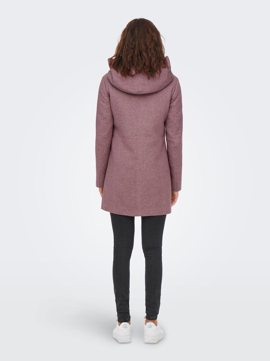 ONLY Langjacke »ONLSEDONA LIGHT COAT OTW NOOS« mit Kapuze Materialmix