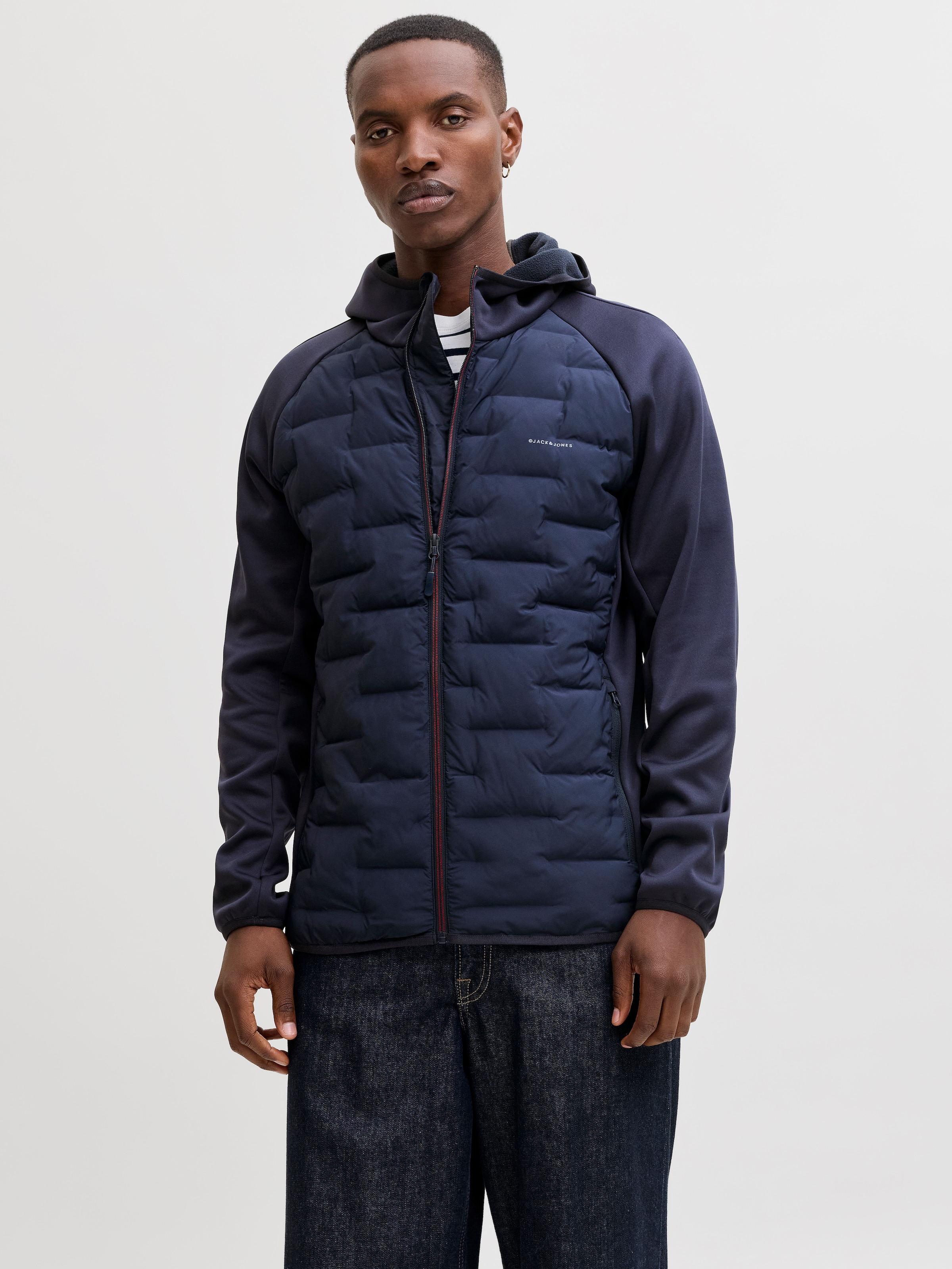 Jack & Jones Steppjacke "JJEPERFECT HYBRID JACKET NOOS" mit Kapuze mit Kapu günstig online kaufen