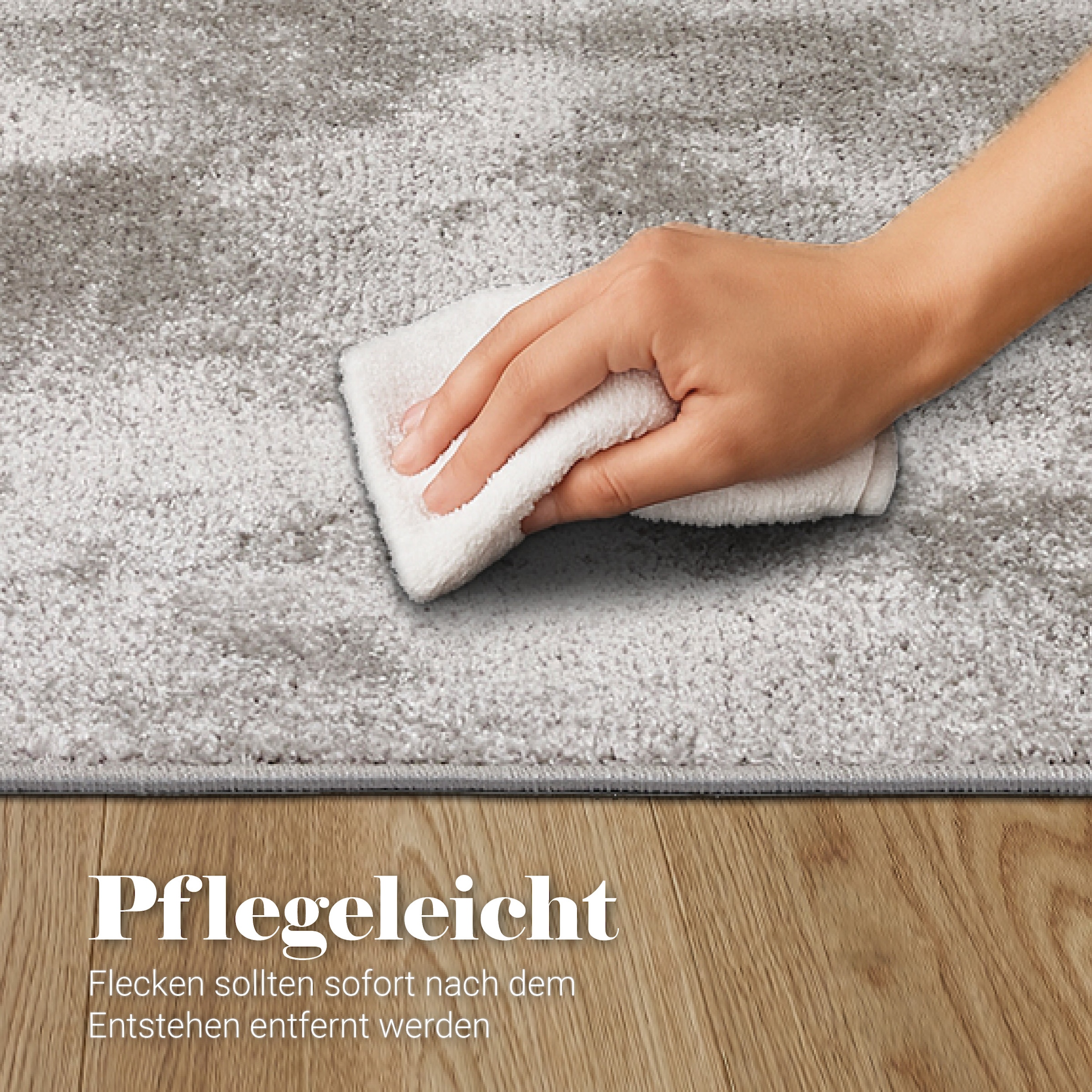 ASTRA Teppich »Stevie 250«, rechteckig, 9 mm Höhe, weicher Kurzflor, gewebt, Wohnzimmer, Schlafzimmer