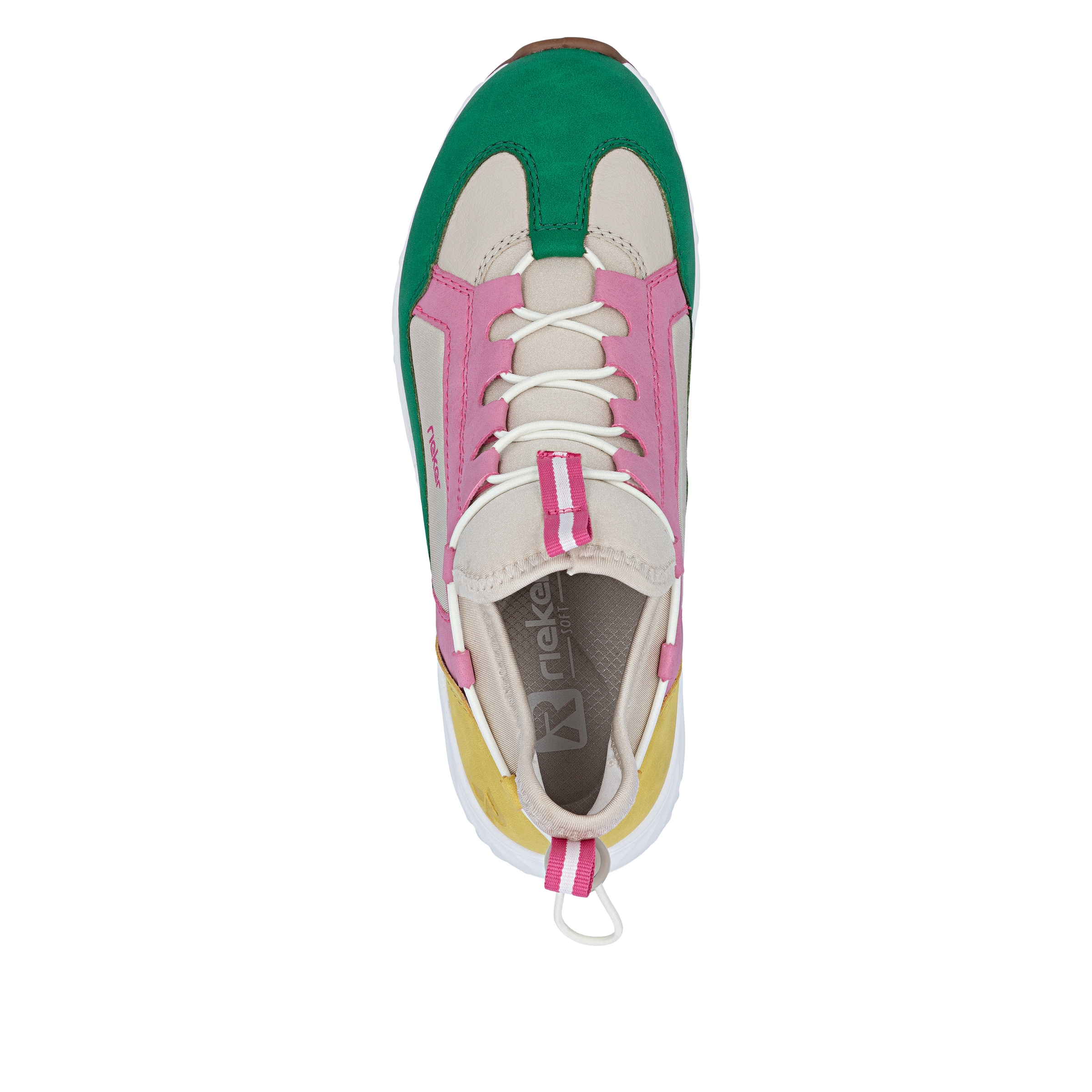 RIEKER Sport Slip-On Sneaker  High Top Sneaker, Schlupfschuh mit Schnellverschluss hinten