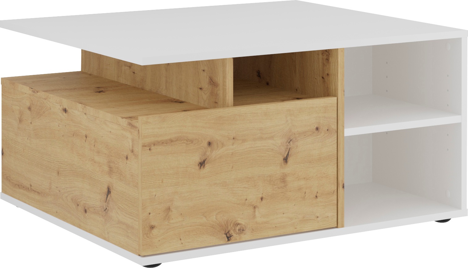 FMD Twin 2 Coffee Table White 2