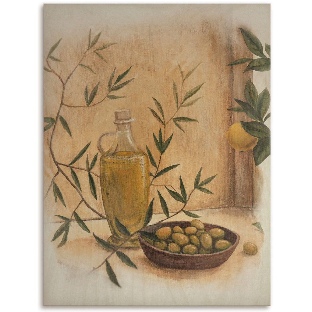 Artland Holzbild »Oliven und Zitronen«, (1 St.)