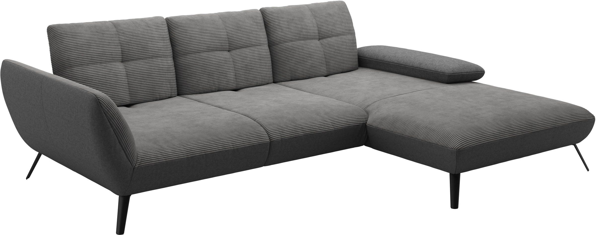 Places of Style Ecksofa »Mikado L-Form«, inkl. Sitztiefenverstellung und Armteilverstellung