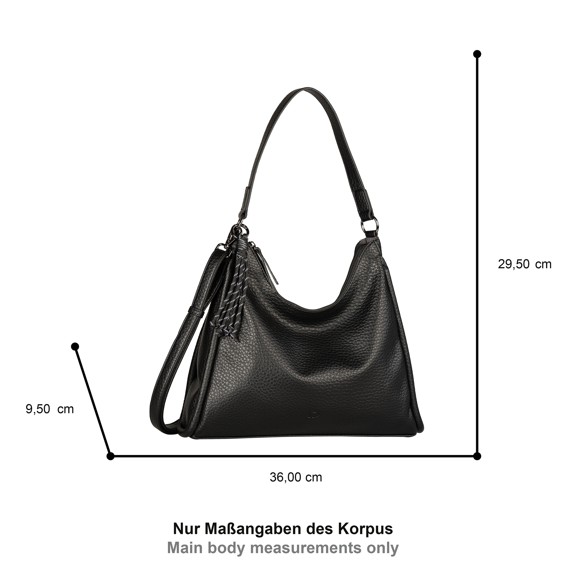 TOM TAILOR Denim Hobo »Finna«, in modernem Look mit dekorativen Anhänger