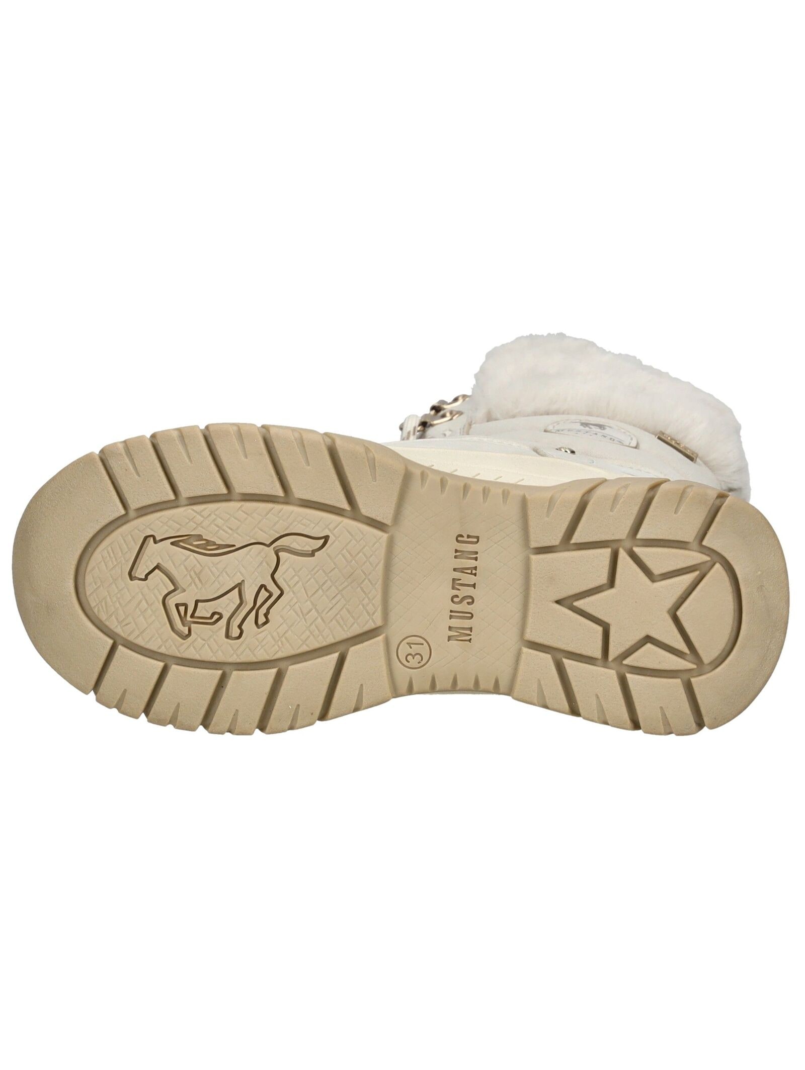 Mustang Shoes Schnürstiefelette »Mustang Shoes Stiefelette Lederimitat/Textil«