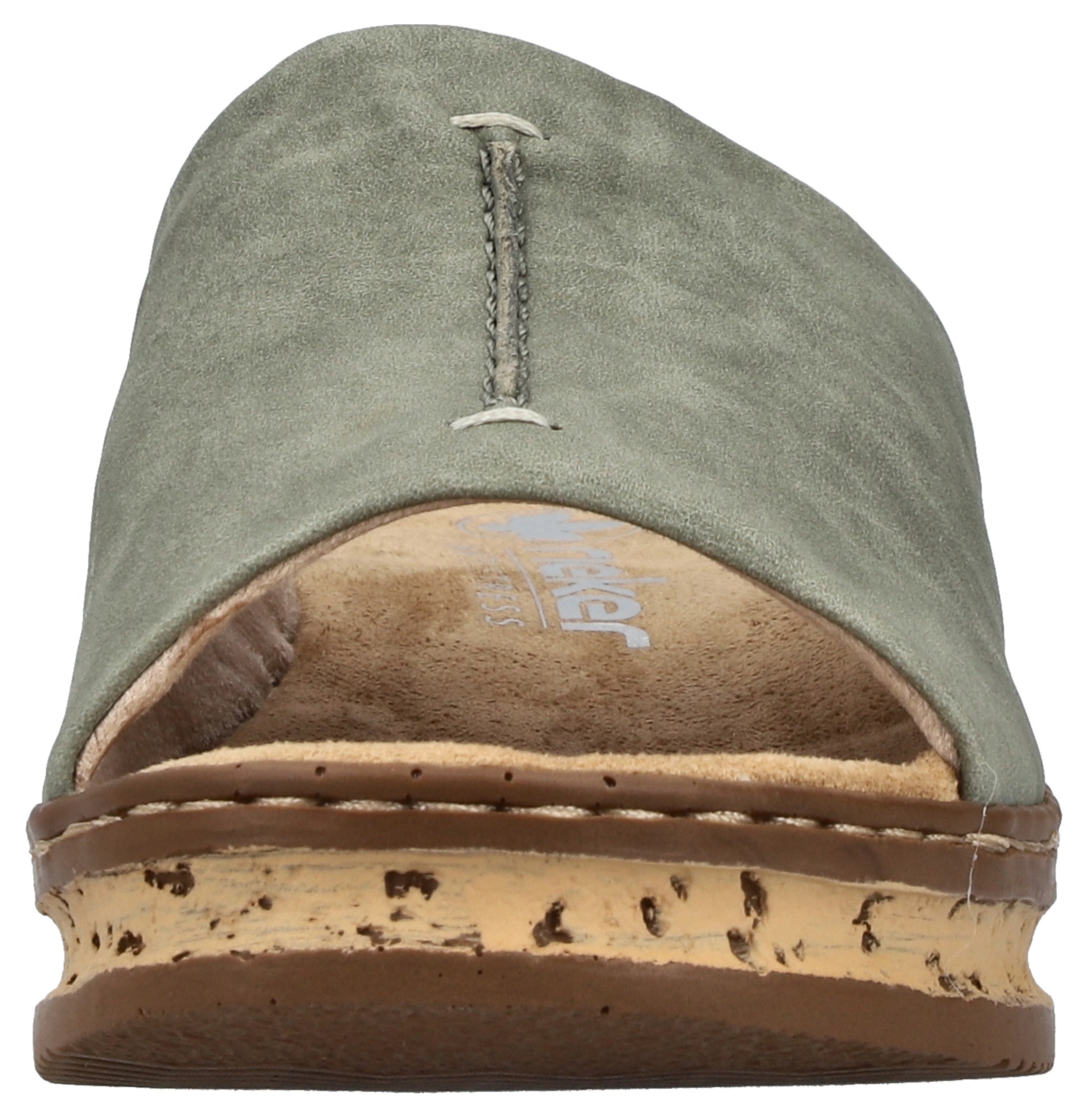 Rieker Pantolette  Keilabsatz, Sommerschuh, modische Keilsohle