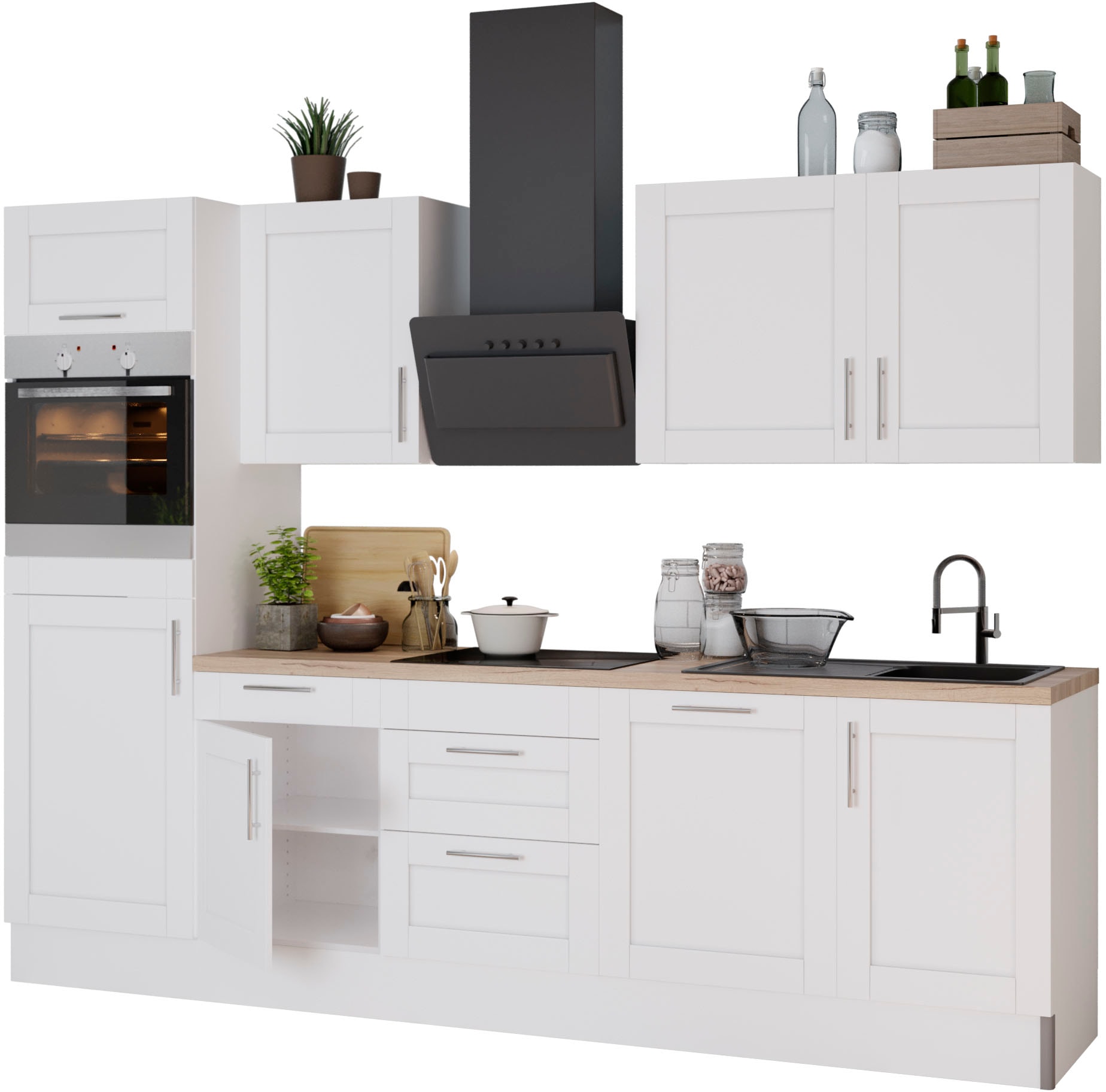 KOCHSTATION Küche "KS-Ahus", Breite 280 cm,wahlw. mit E-Geräten,Soft Close günstig online kaufen