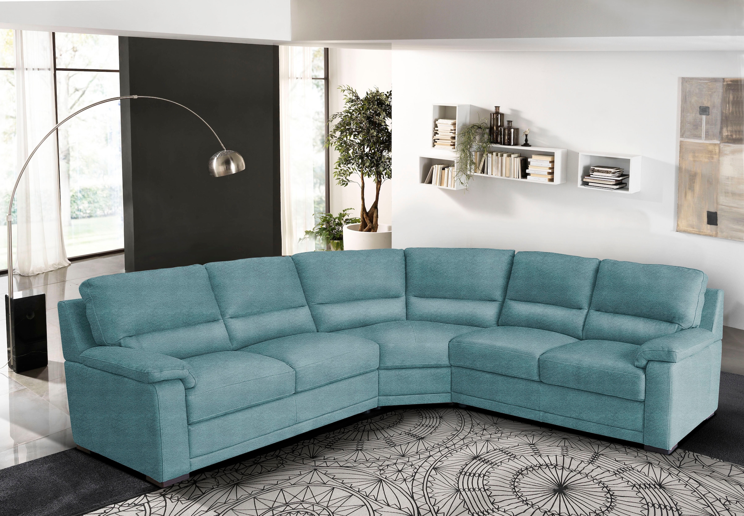 Egoitaliano Ecksofa "Doris, modernes Designerecksofa in hochwertigen Microf günstig online kaufen